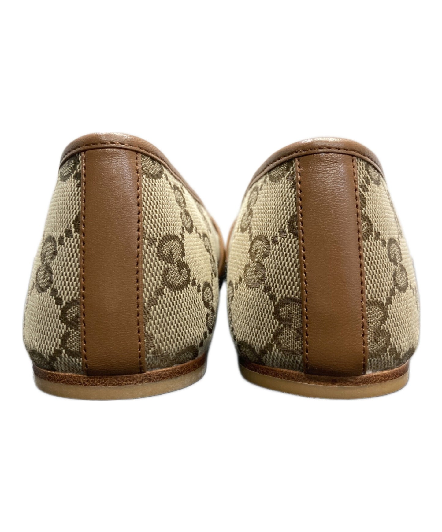 [Pre-owned] GUCCI Horsebit Flat Ballet Shoes 814321