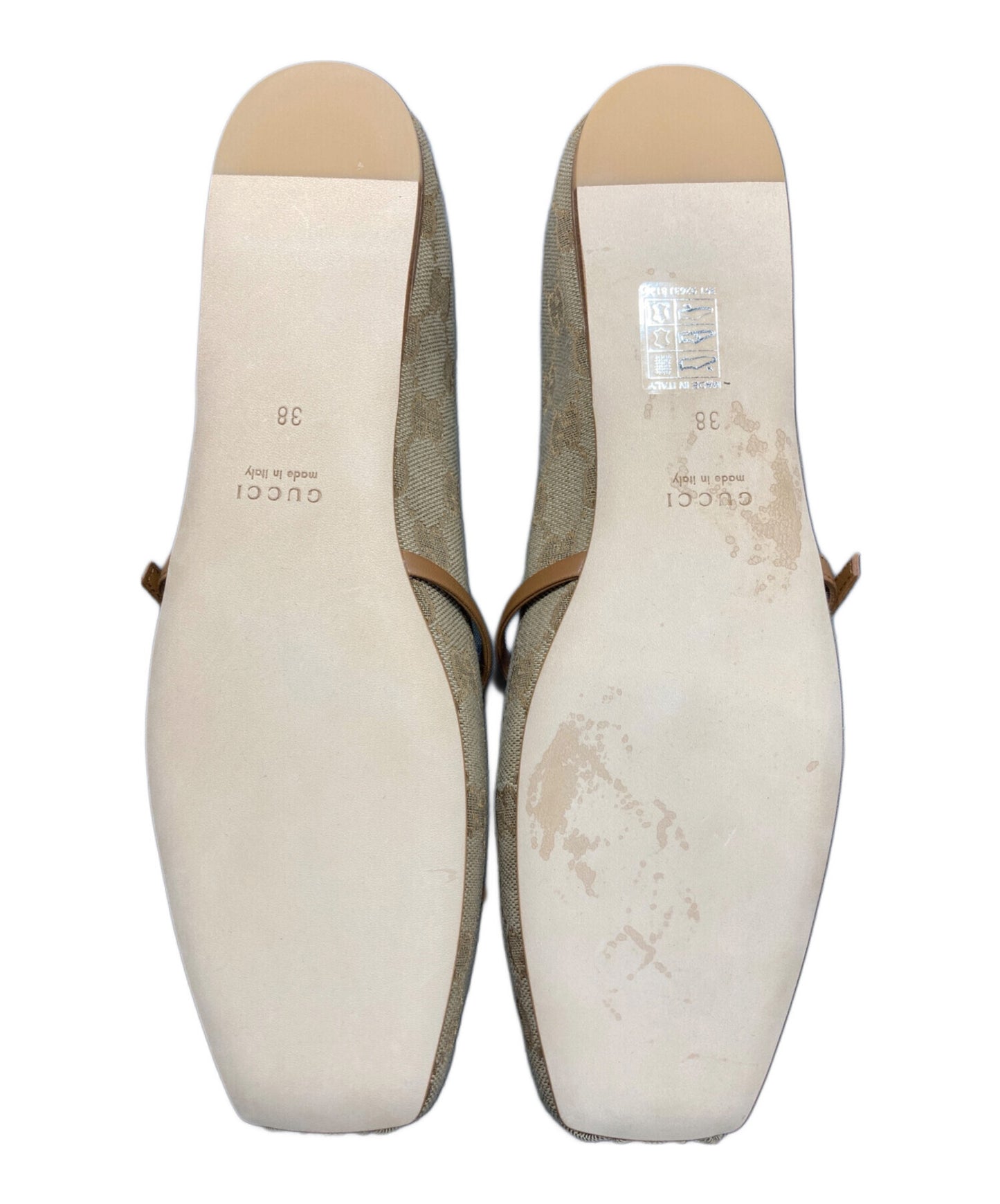 [Pre-owned] GUCCI Horsebit Flat Ballet Shoes 814321