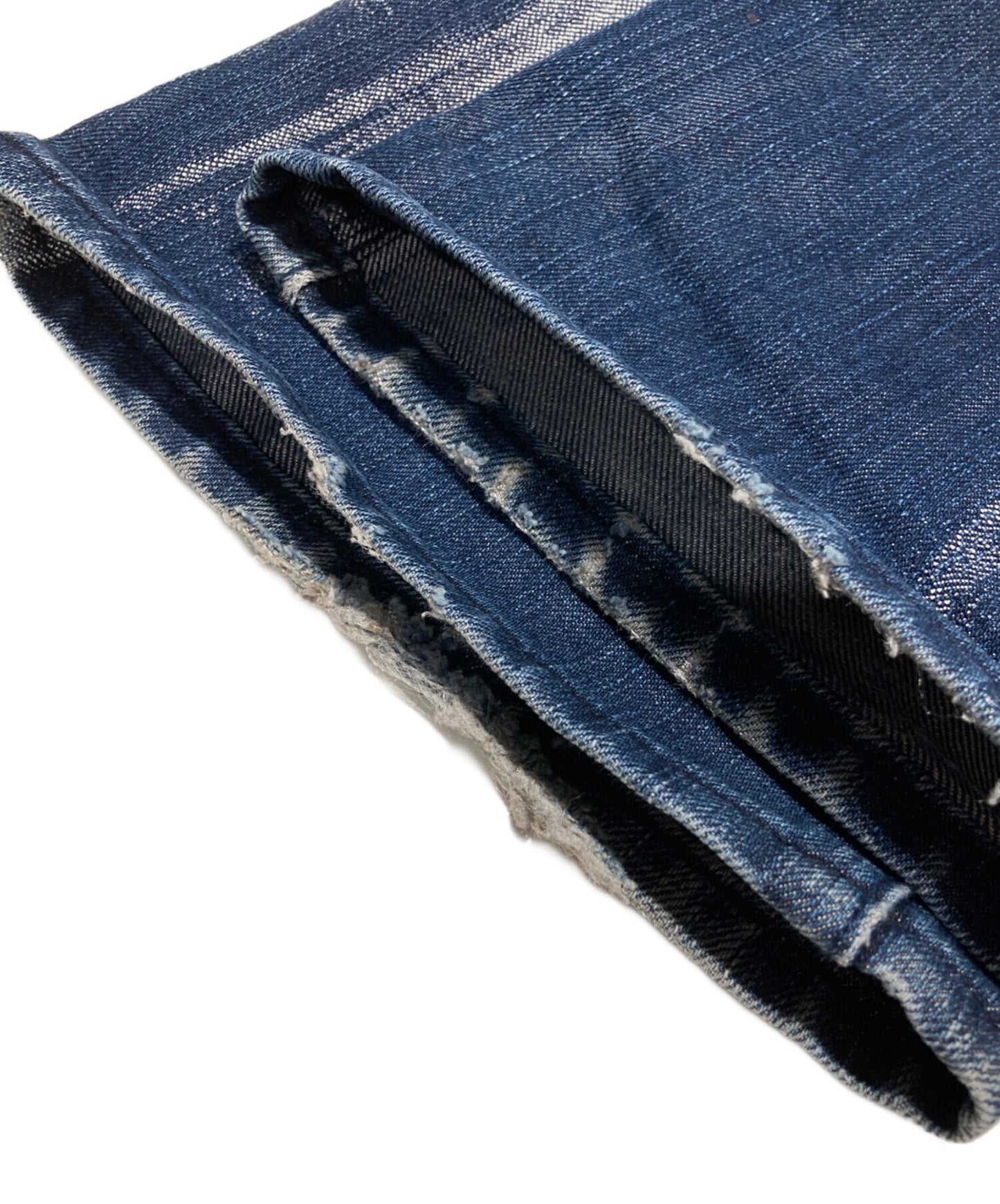 [Pre-owned] A-POC ABLE ISSEY MIYAKE Galaxy Damaged Pattern Denim Pants IM73FF506