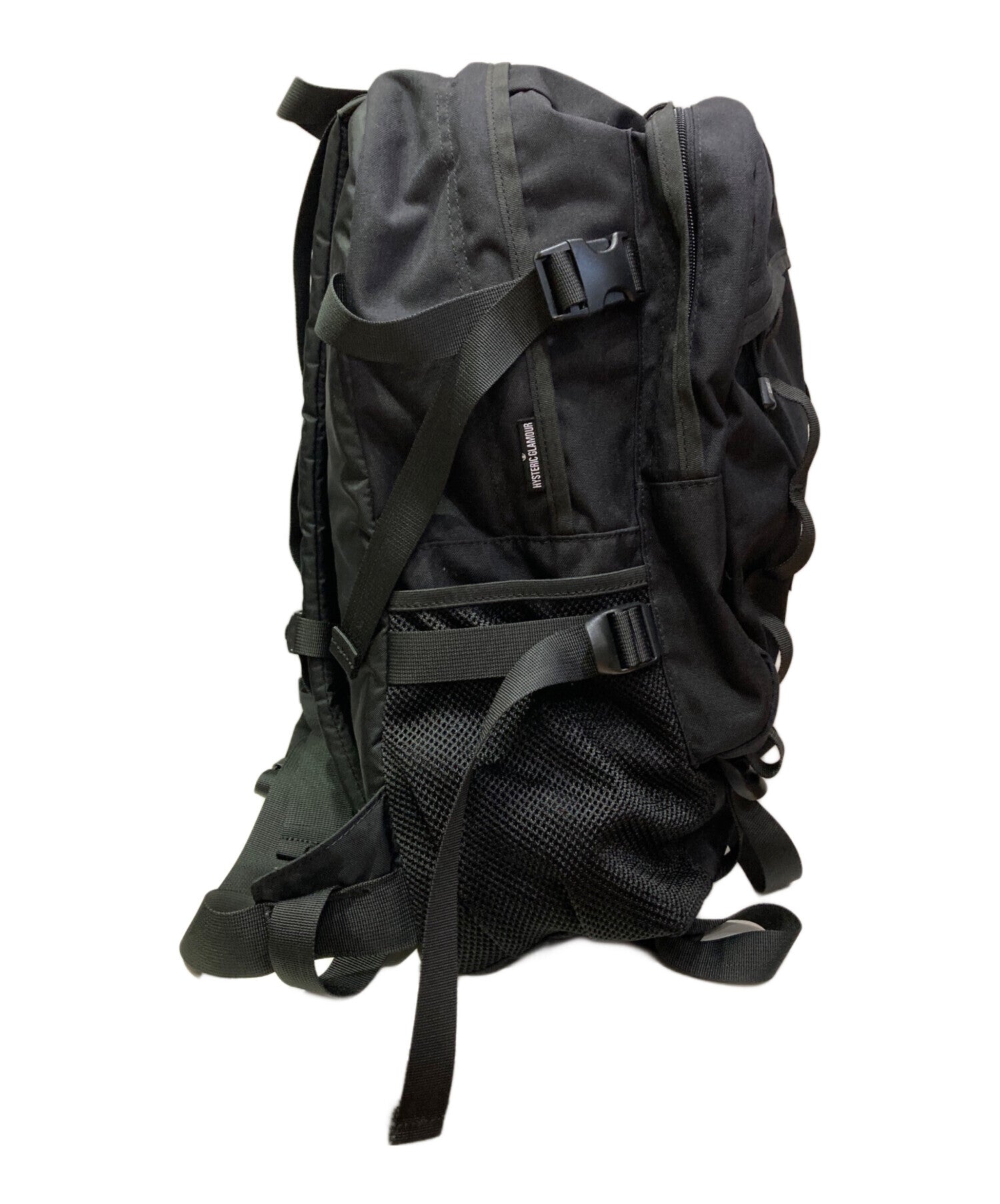 HYSTERIC ヒステリックグラマー　ブラック　バックパック　CORDURA コーデュラ バッグパック|HYSTERIC GLAMOUR MEN | HYSTERIC GLAMOUR