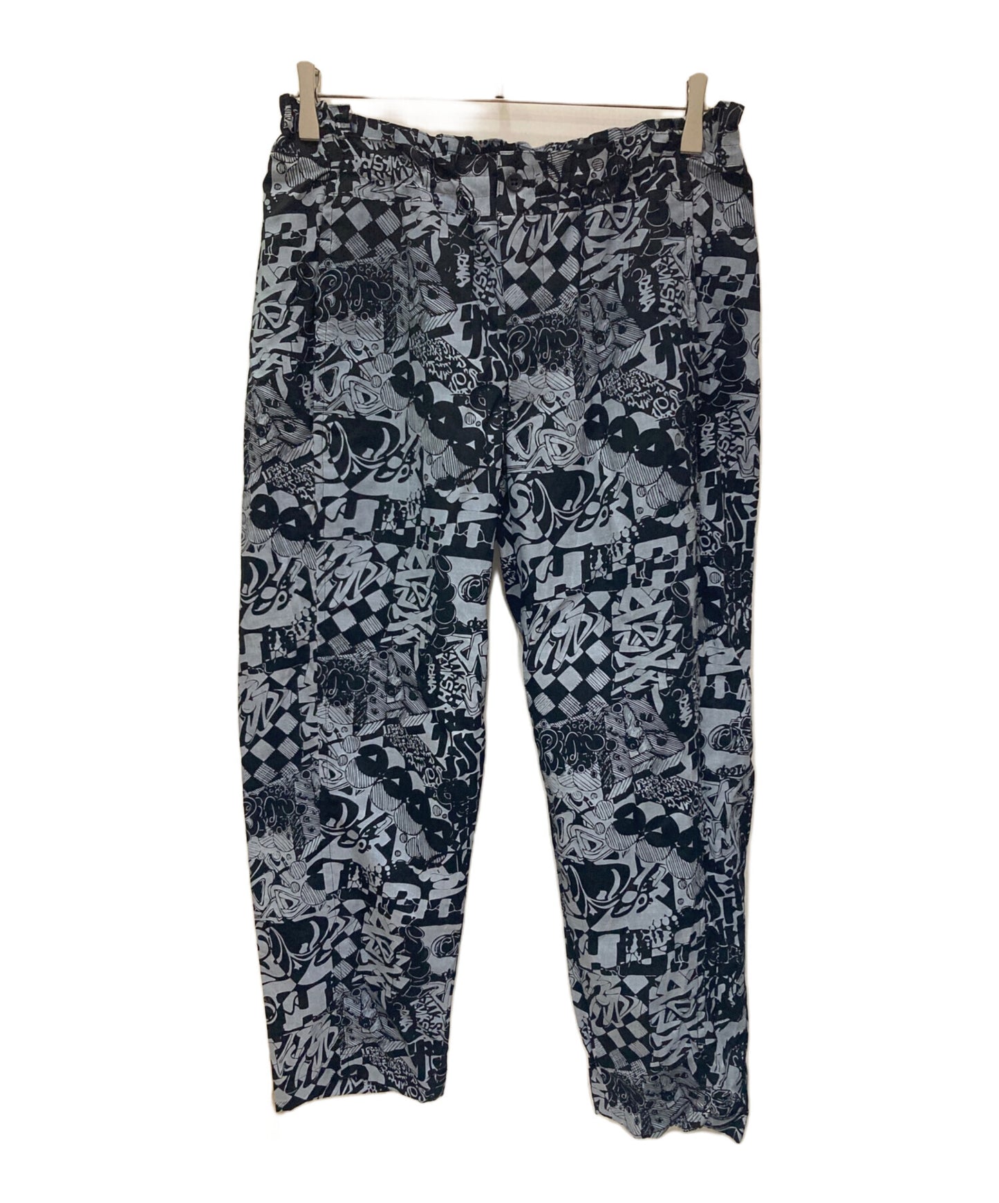 [Pre-owned] BLACK COMME des GARCONS full-length pants with a full pattern 1D-P004