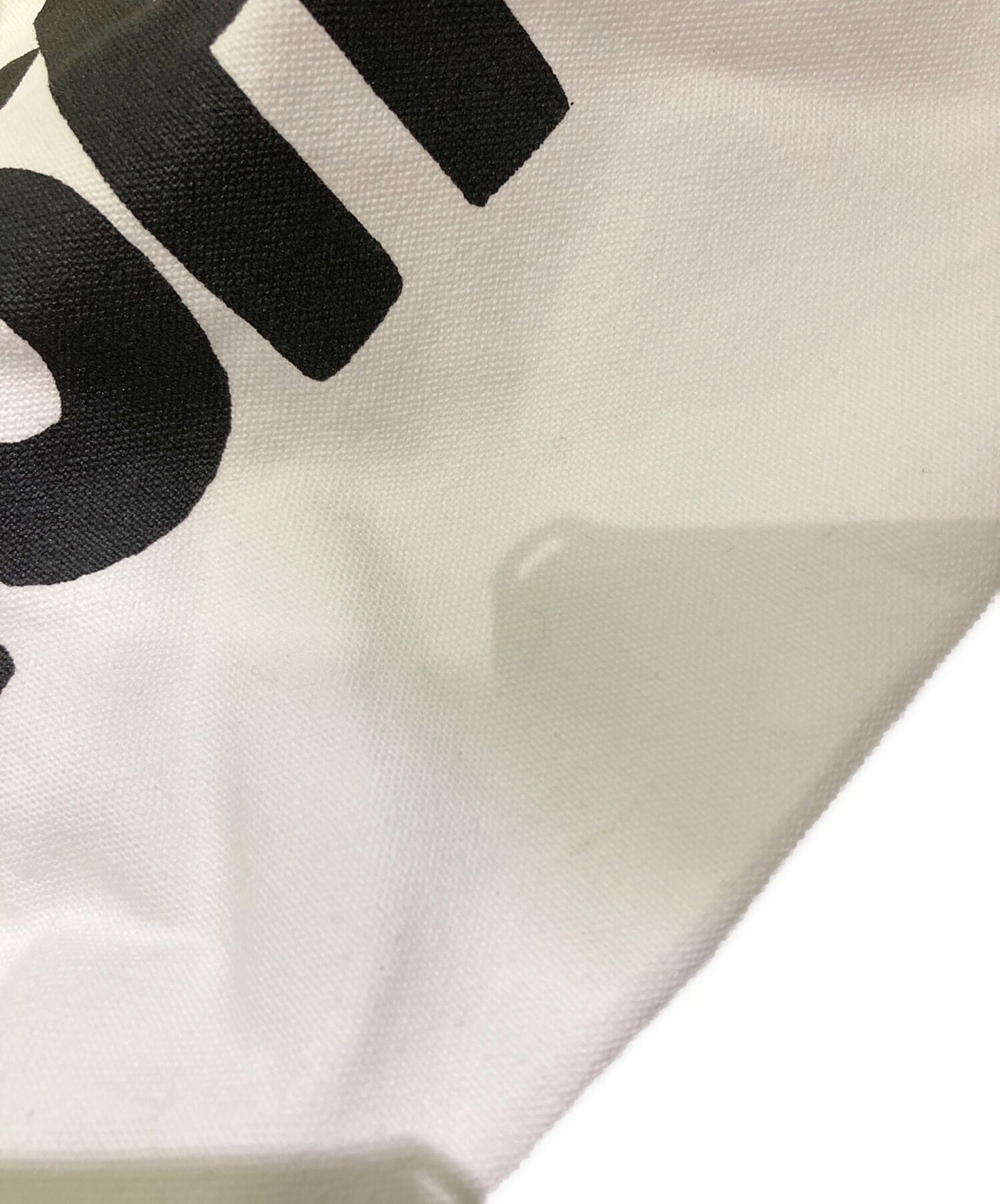 [Pre-owned] COMME des GARCONS SHIRT Cotton Canvas Logo Print Bag FK-K202-S23