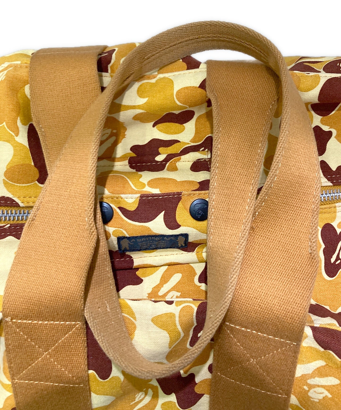 [Pre-owned] A BATHING APE ABC camo Boston bag