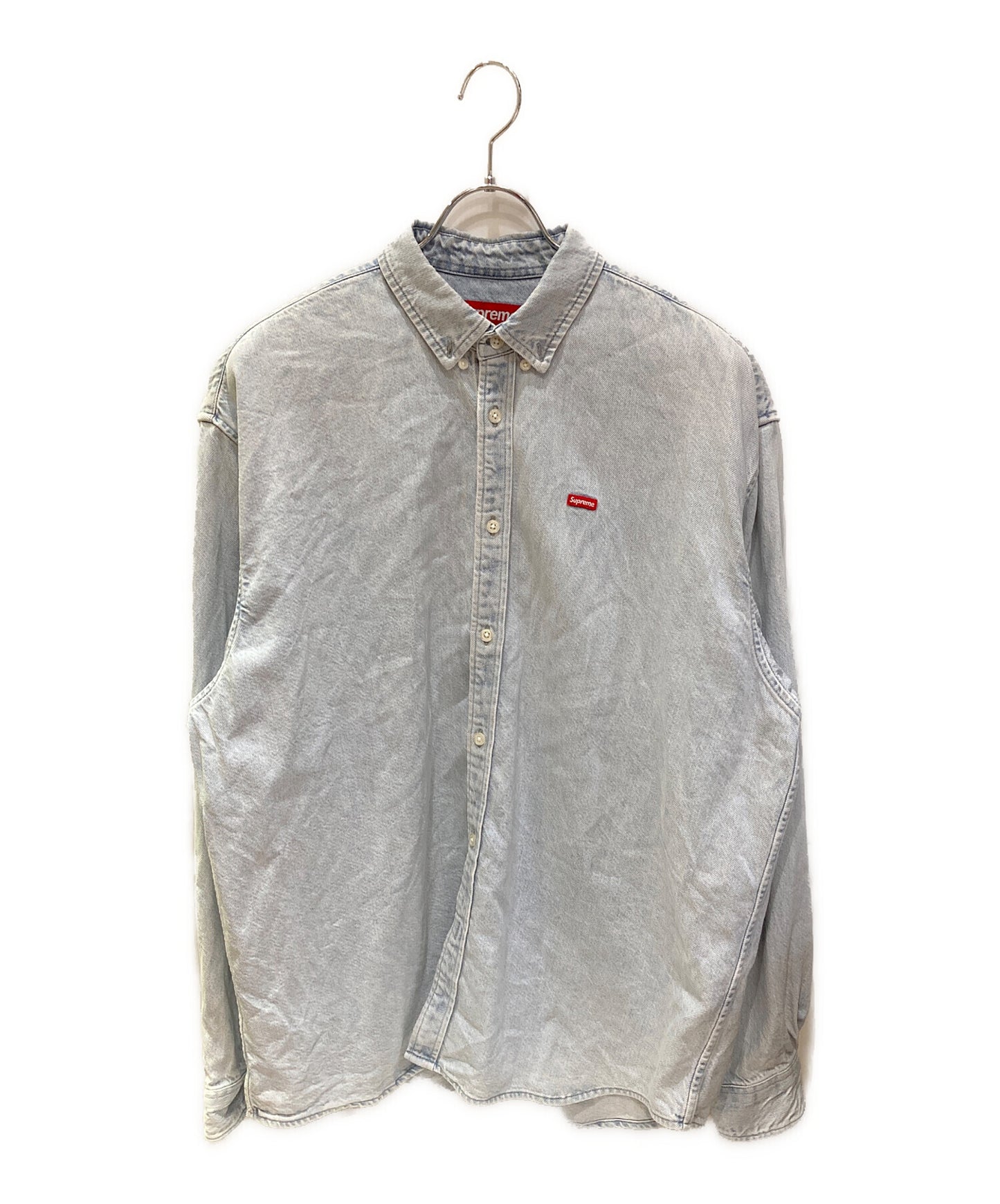 [Pre-owned] SUPREME Small box logo denim shirt
