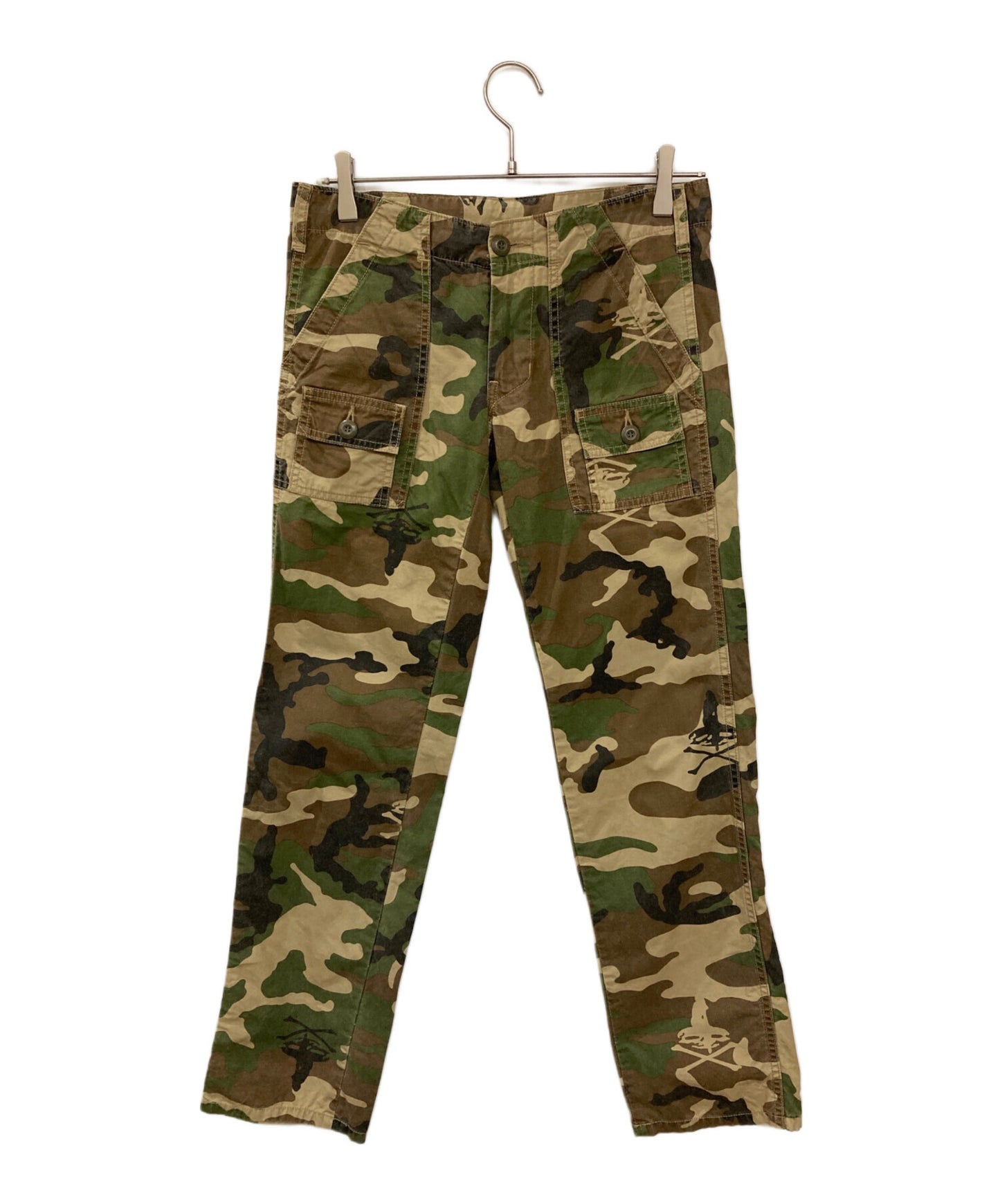 [Pre-owned] Hysteric Glamour Bone Girl Print Camouflage Pants