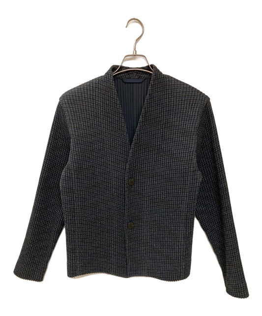 [Pre-owned] HOMME PLISSE ISSEY MIYAKE Pleated collarless jacket HOMME PLISSE ISSEY MIYAKE HP13FD317