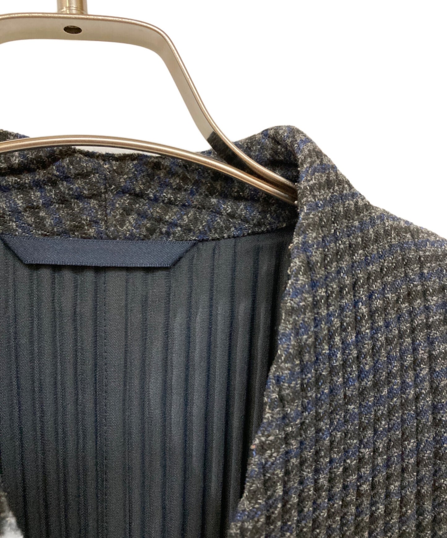 [Pre-owned] HOMME PLISSE ISSEY MIYAKE Pleated collarless jacket HOMME PLISSE ISSEY MIYAKE HP13FD317