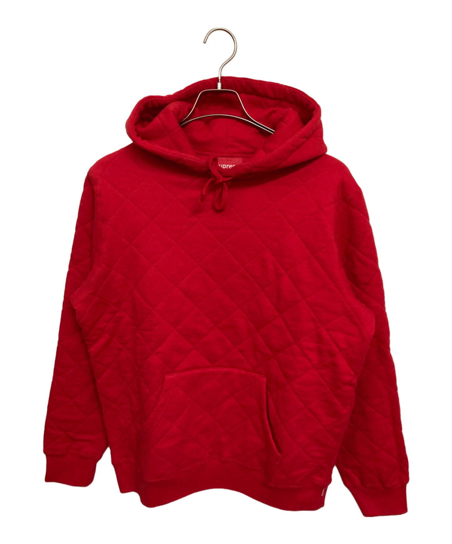 [Pre-owned] SUPREME 18AW Quilted Hooded Sweatshirt Quilted Hoodie