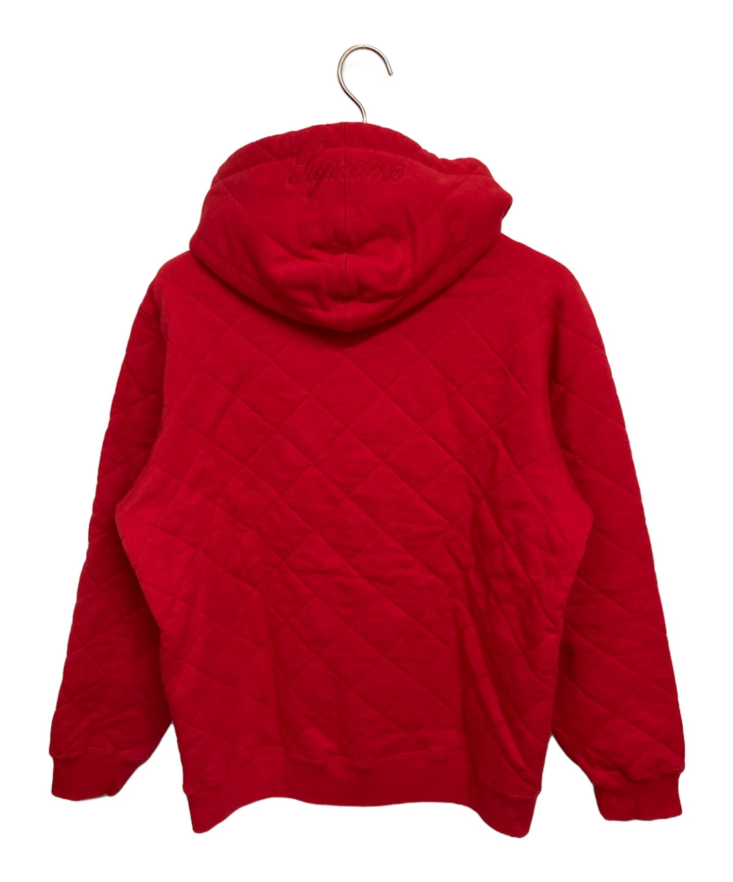[Pre-owned] SUPREME 18AW Quilted Hooded Sweatshirt Quilted Hoodie