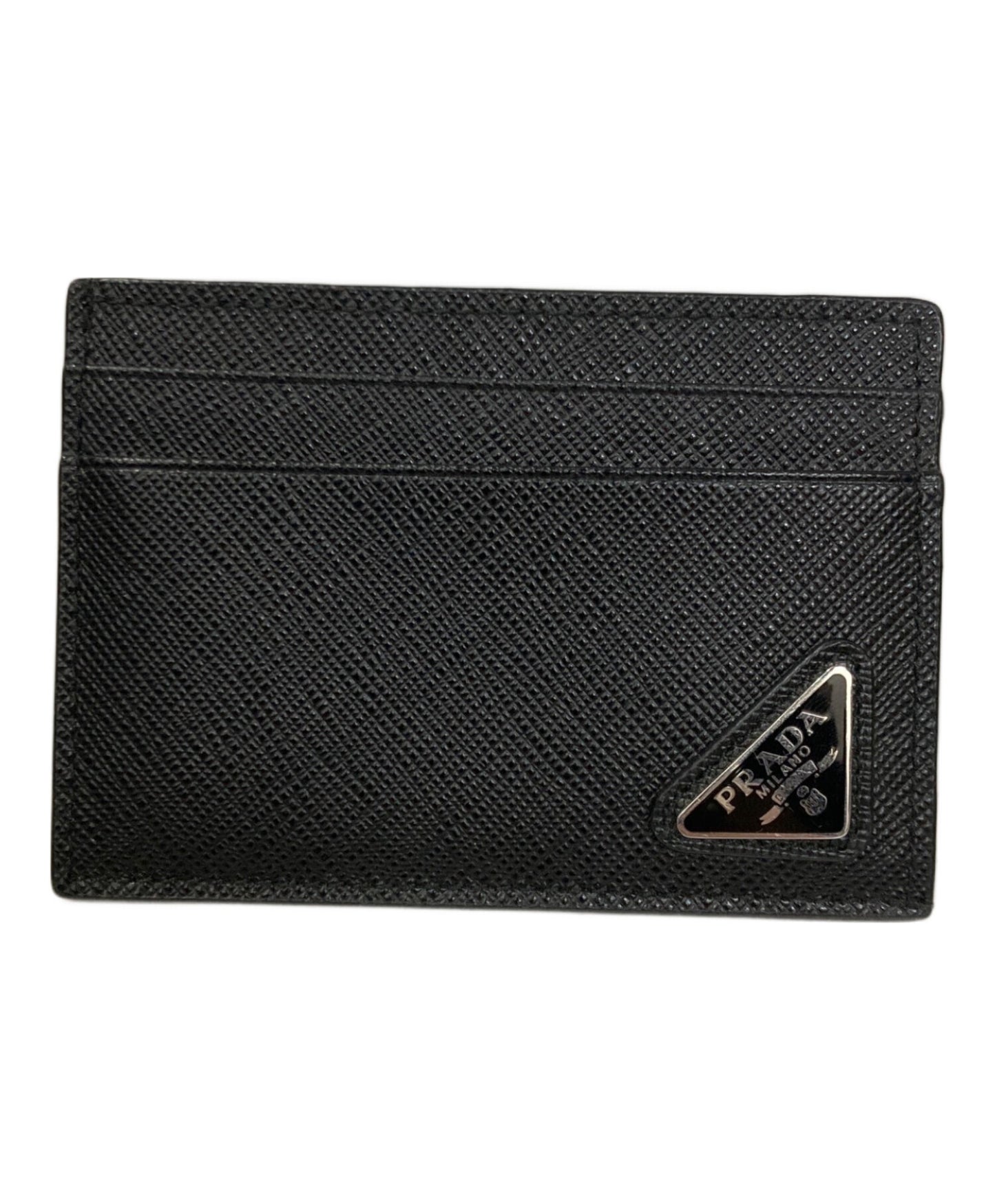 [Pre-owned] PRADA Saffiano card case with money clip 2MC 047