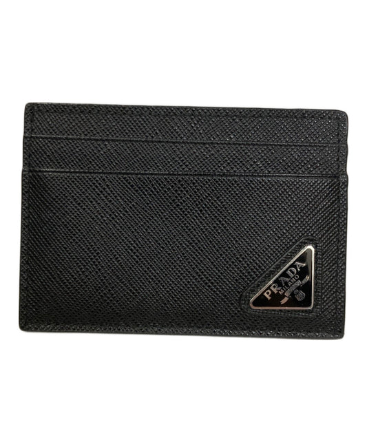 [Pre-owned] PRADA Saffiano card case with money clip 2MC 047