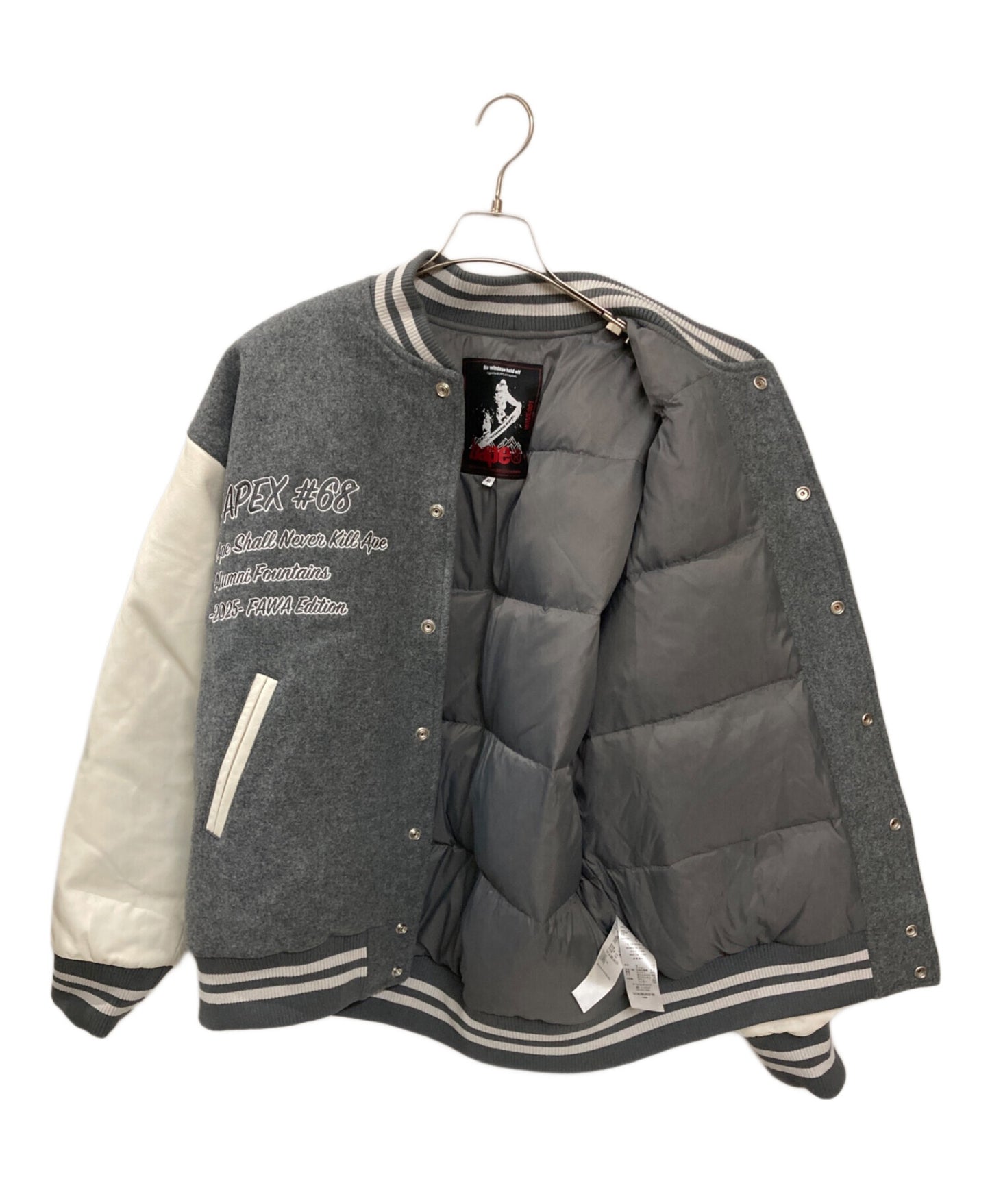 [Pre-owned] A BATHING APE MULTI LOGO VARSITY DOWN JACKET 0ZXDNM901441P