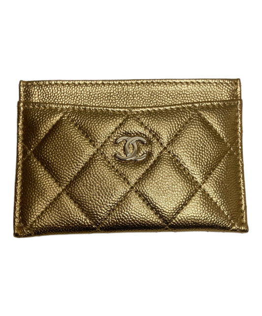 [Pre-owned] CHANEL Caviar Skin Classic Card Case AP0213