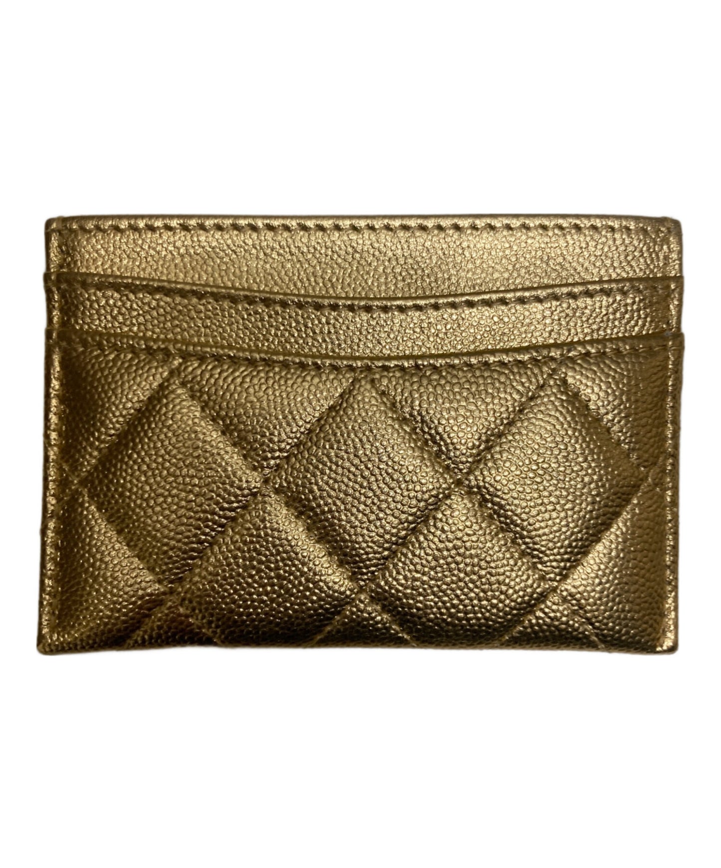[Pre-owned] CHANEL Caviar Skin Classic Card Case AP0213