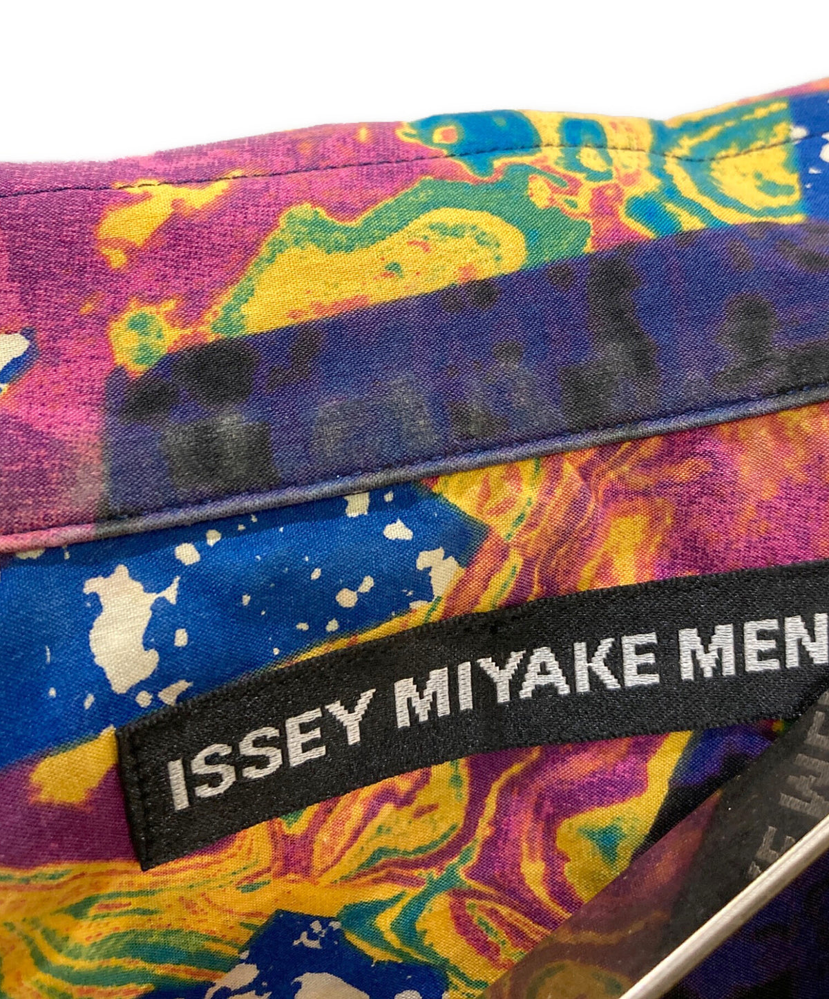 [Pre-owned] ISSEY MIYAKE MEN Marble Open-Collar Shirt ME71FJ062
