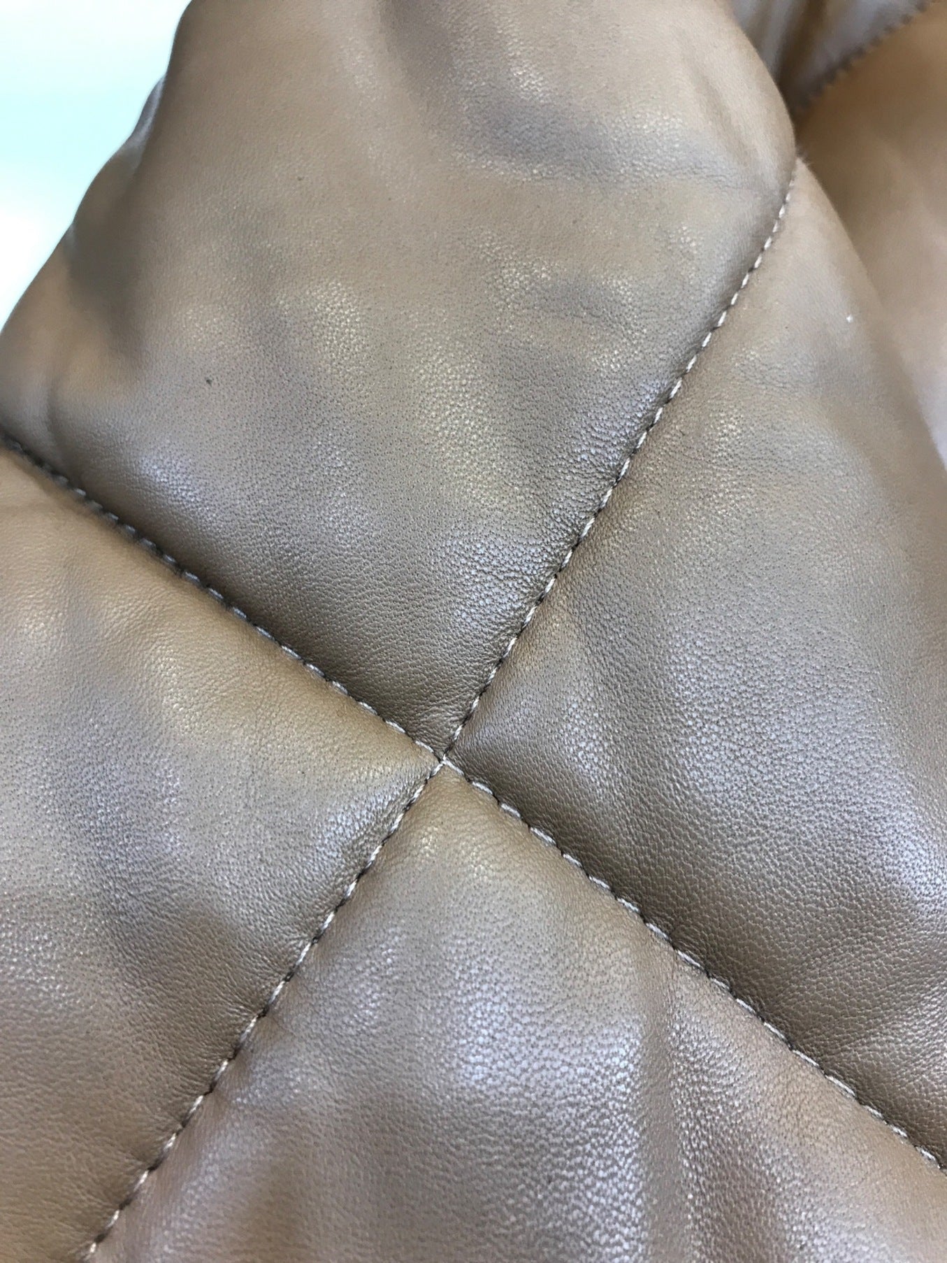 [Pre-owned] SUPREME Quilted Leather Work Jacket
