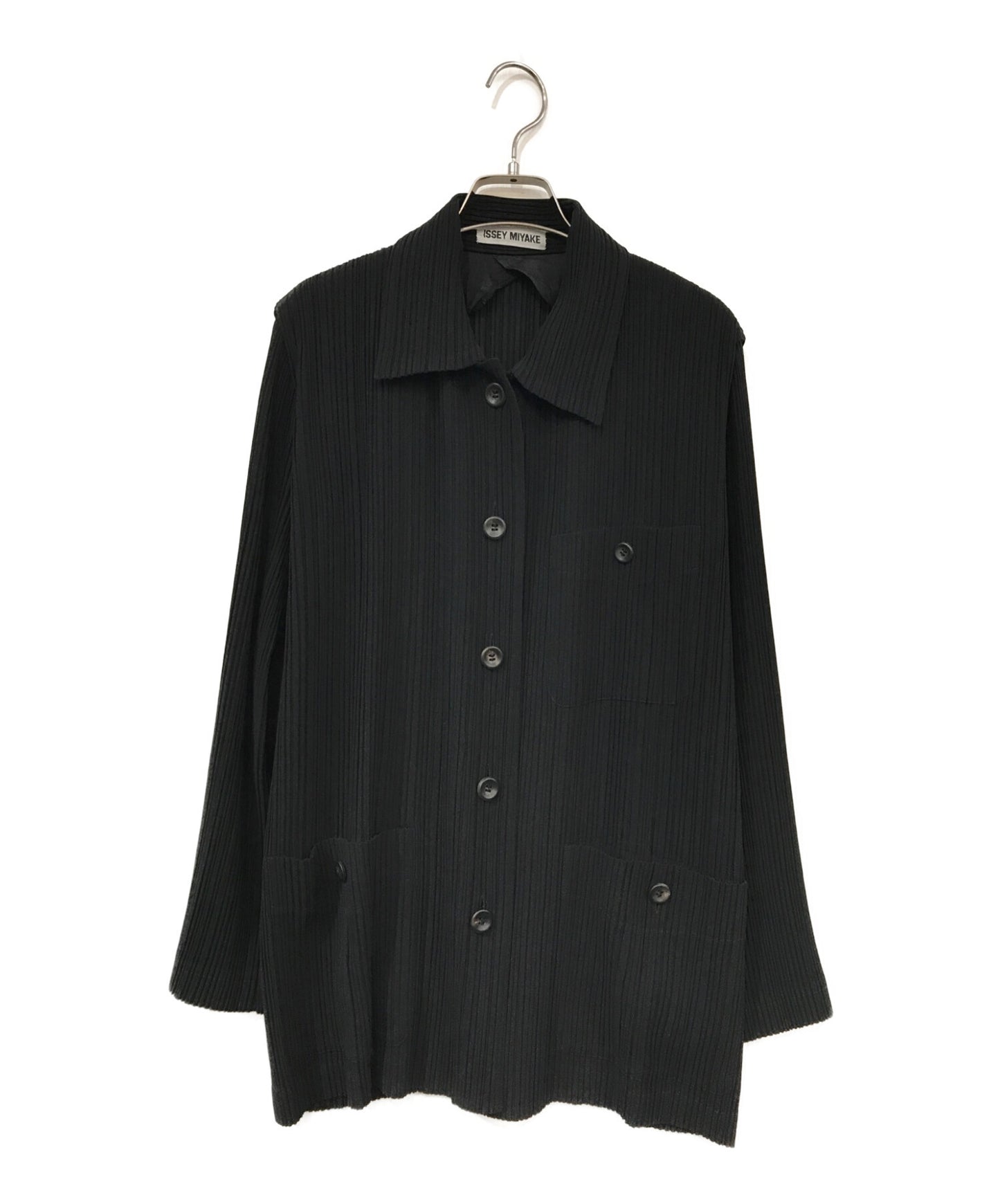 [Pre-owned] ISSEY MIYAKE pleated shirt jacket IM71-FD919