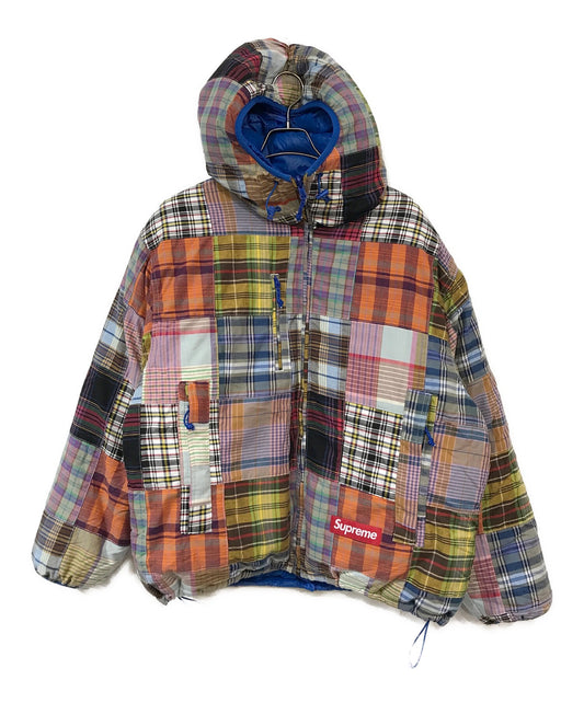 [Pre-owned] SUPREME Madras reversible windstopper puffer jacket