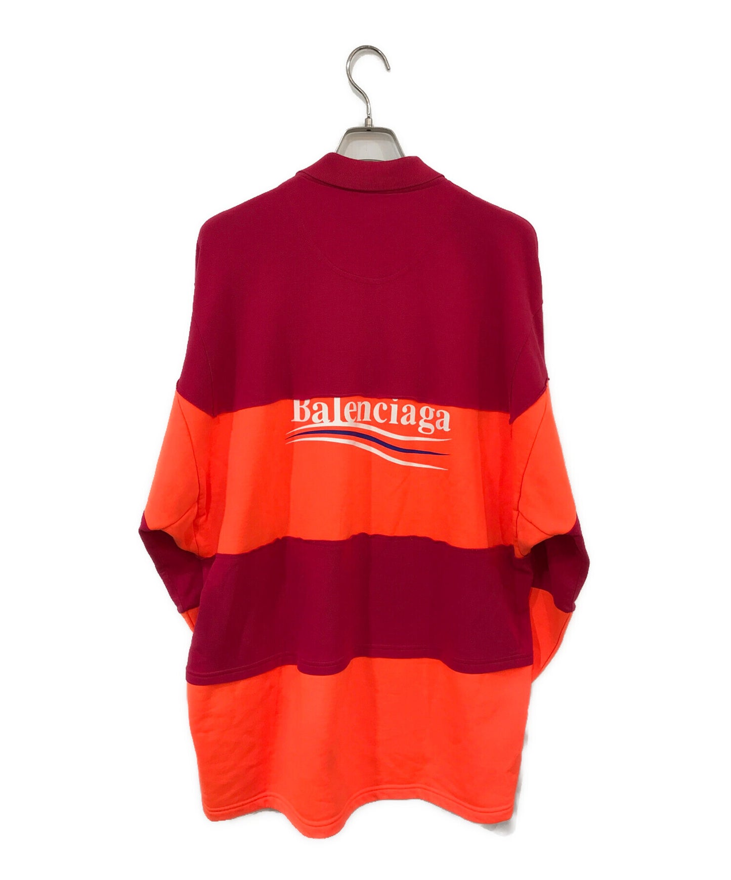 [Pre-owned] BALENCIAGA Patchwork Long Sleeve Polo Shirt 657073