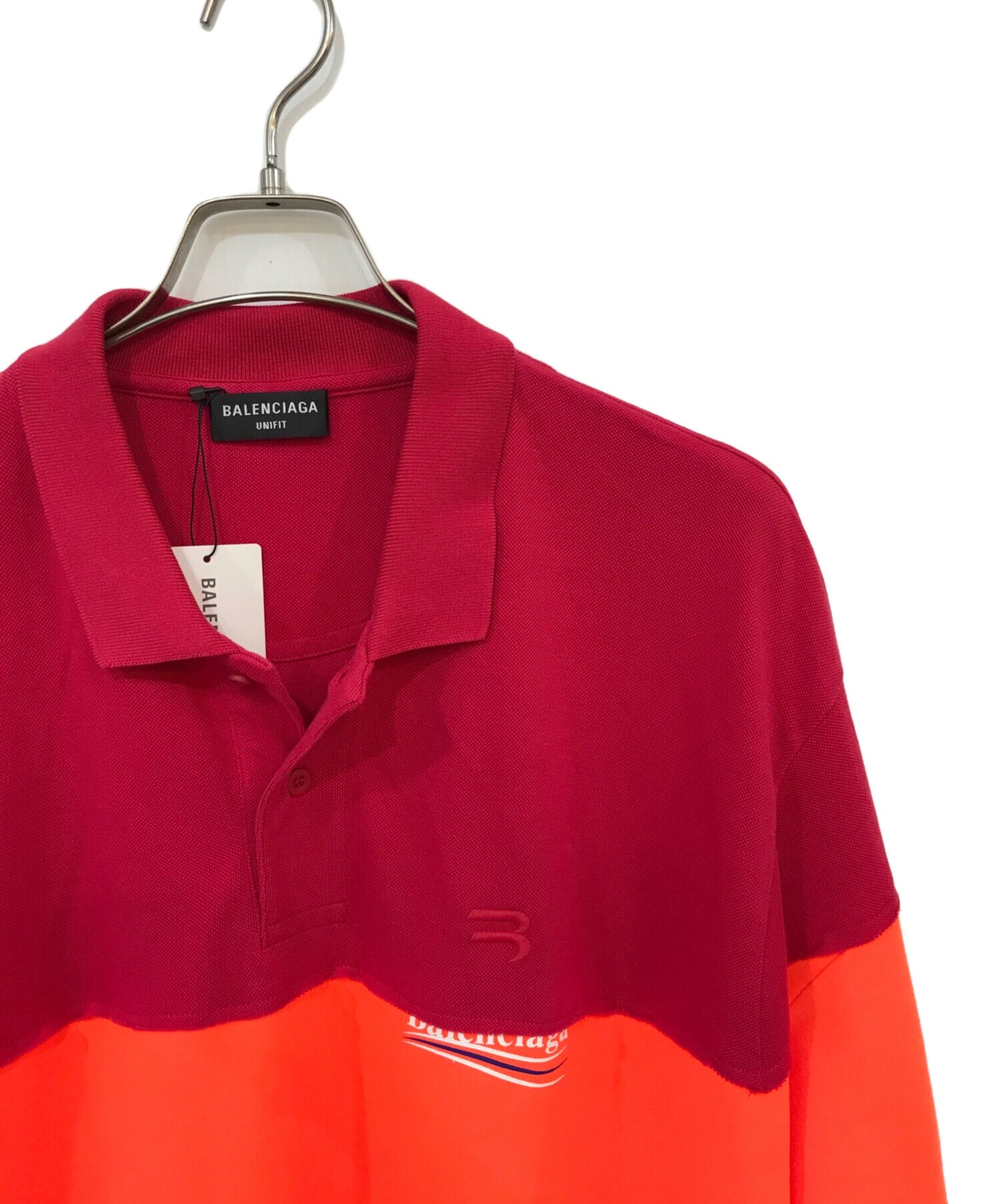 [Pre-owned] BALENCIAGA Patchwork Long Sleeve Polo Shirt 657073