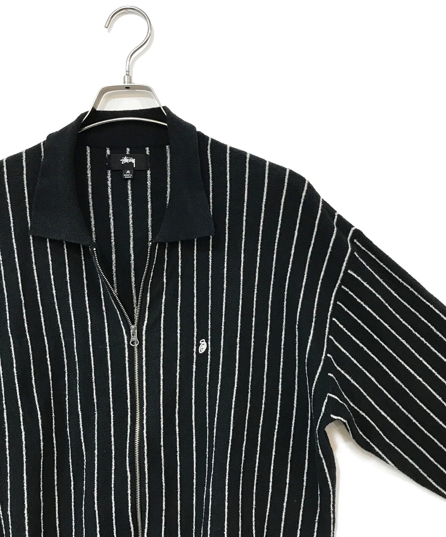 [Pre-owned] stussy LIGHT WEIGHT LS ZIP POLO