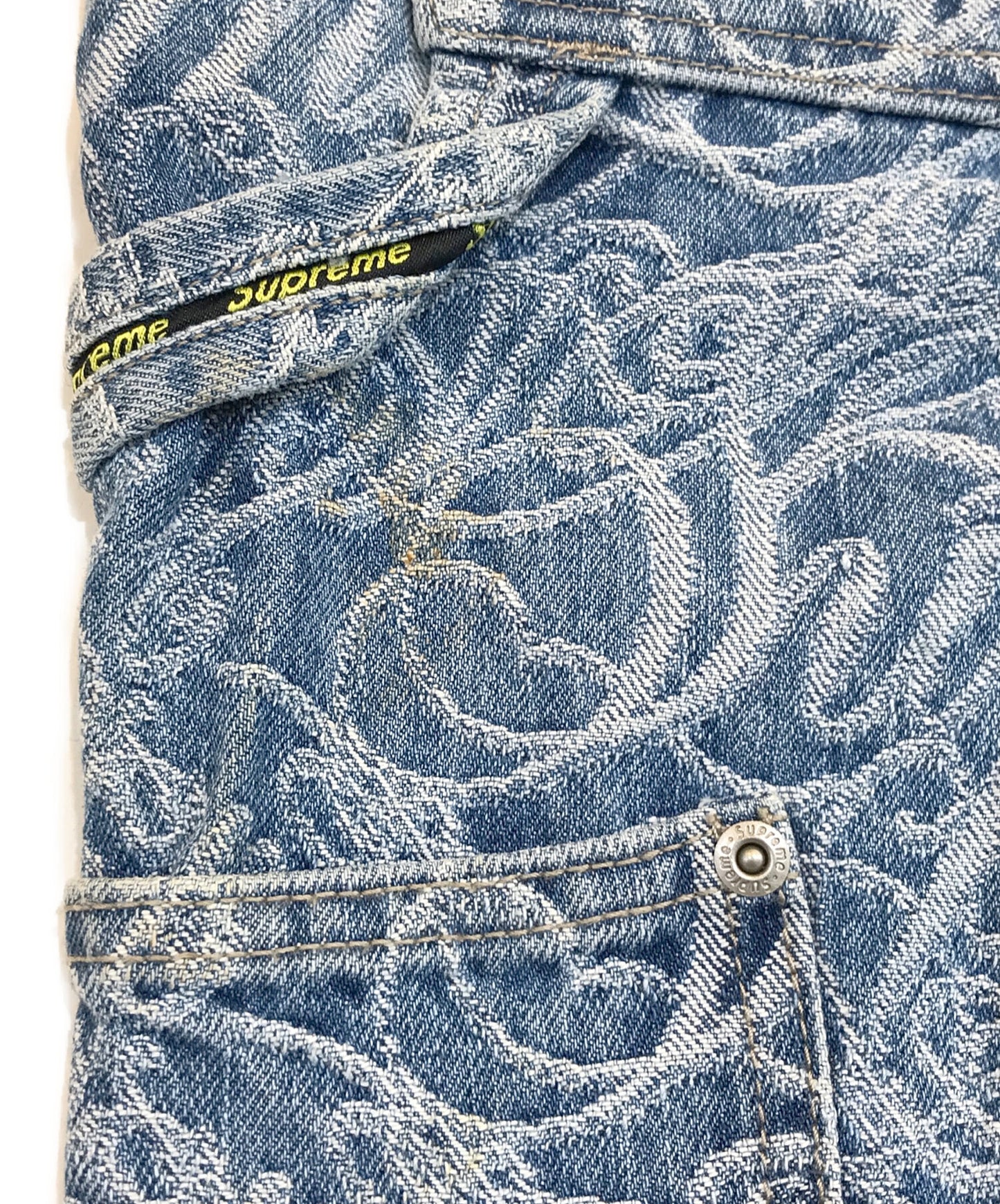 [Pre-owned] SUPREME SCRIPT JACQUARD DOUBLE KNEE PAINTER PANT