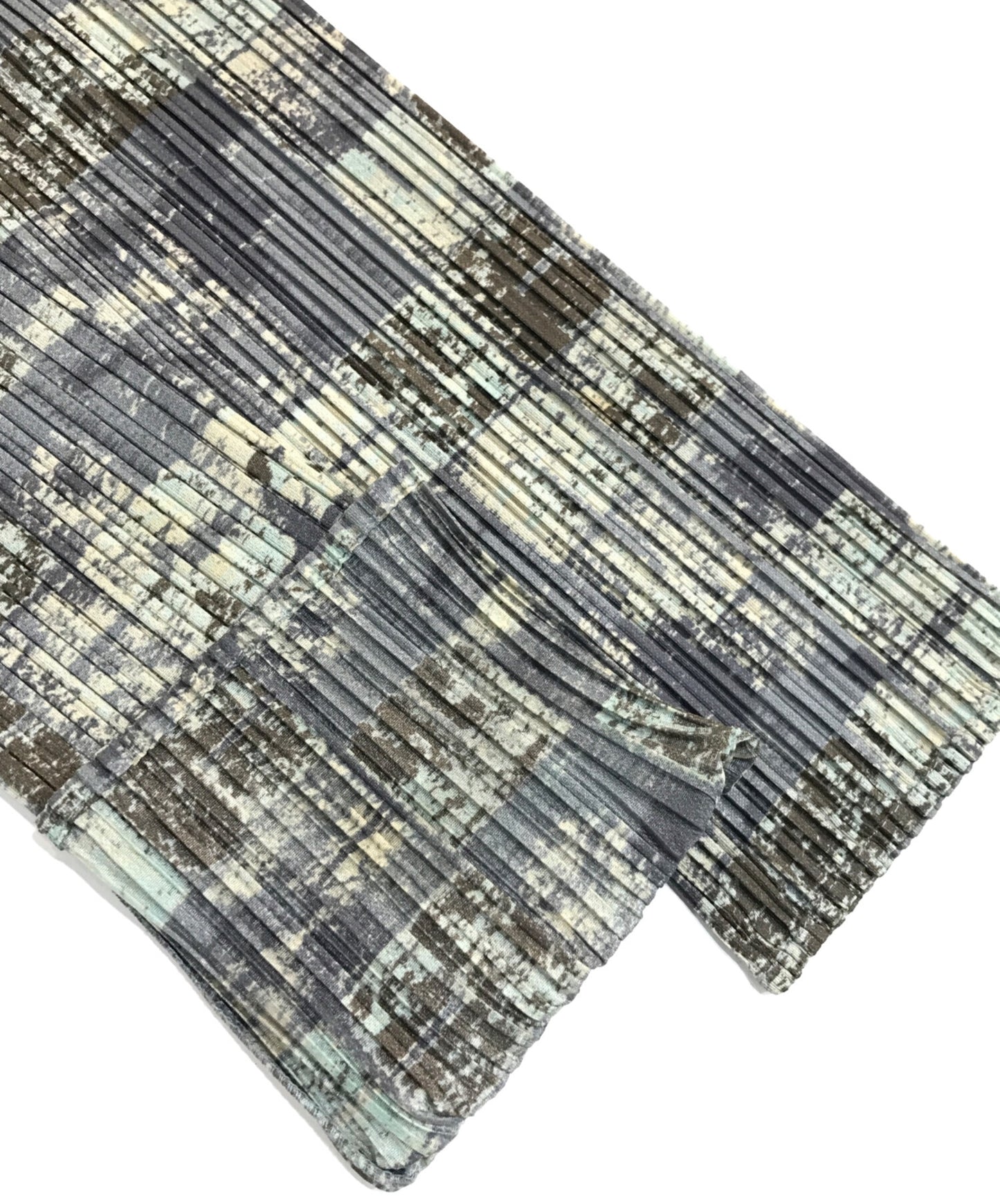 [Pre-owned] PLEATS PLEASE Faded checkered cardigan PP41-JO939