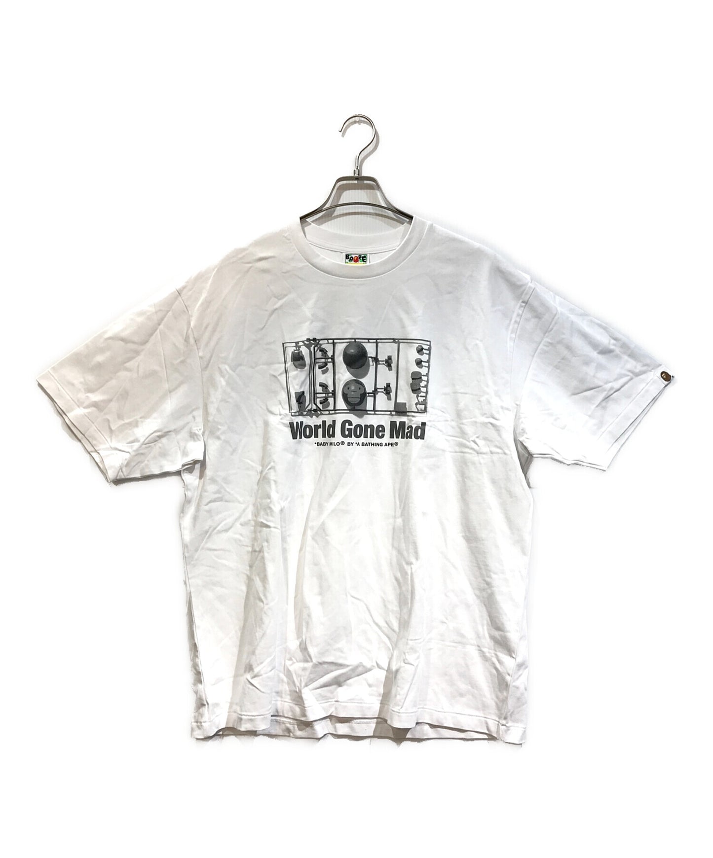 [Pre-owned] A BATHING APE BABY MILO FIGURE RELAXED FIT TEE 2K80110304