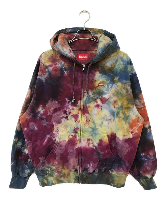 [Pre-owned] SUPREME Overdyed Small Box Zip Up Hooded Sweatshirt