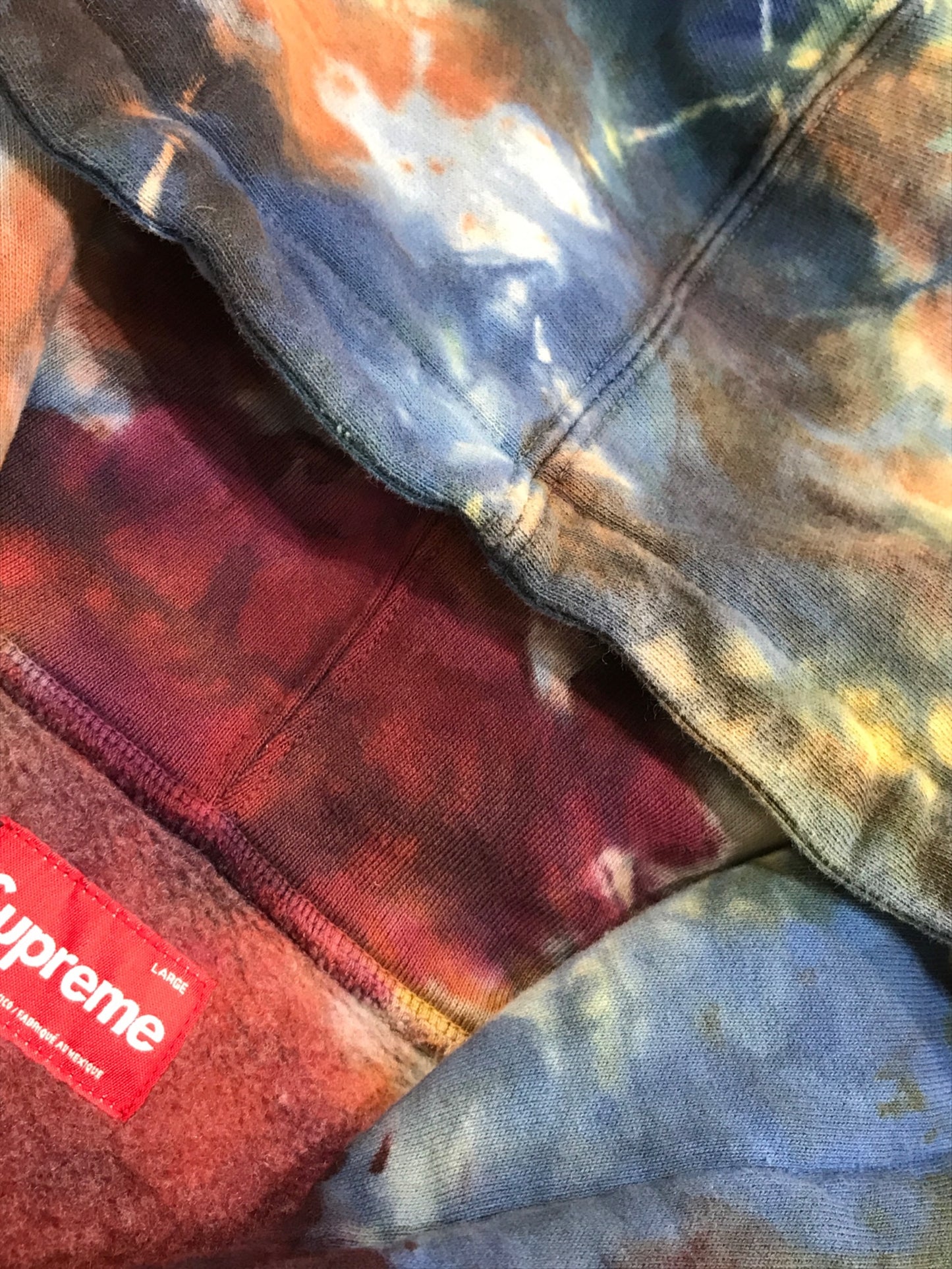 [Pre-owned] SUPREME Overdyed Small Box Zip Up Hooded Sweatshirt