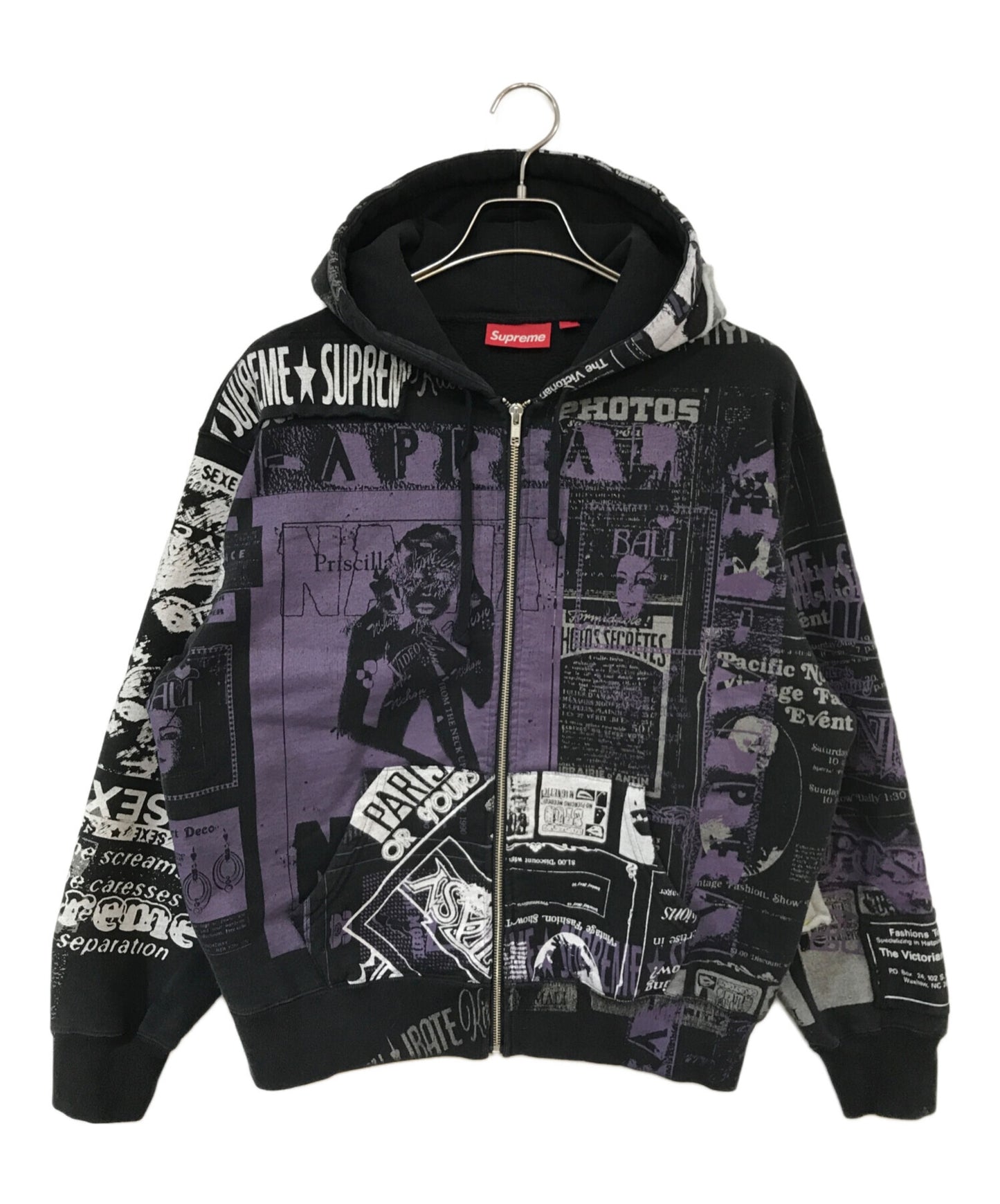 [Pre-owned] SUPREME Collage Zip Up Hooded Sweatshirt