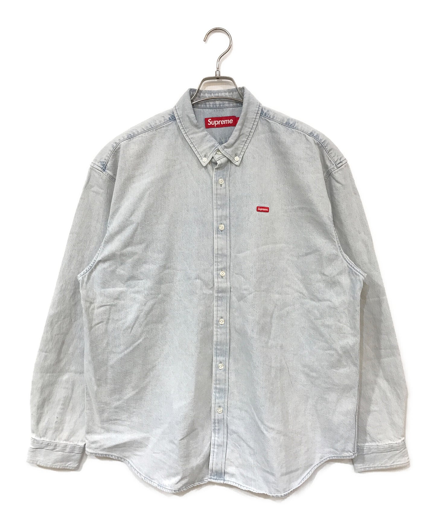 [Pre-owned] SUPREME Small Box Shirt "Washed Denim".