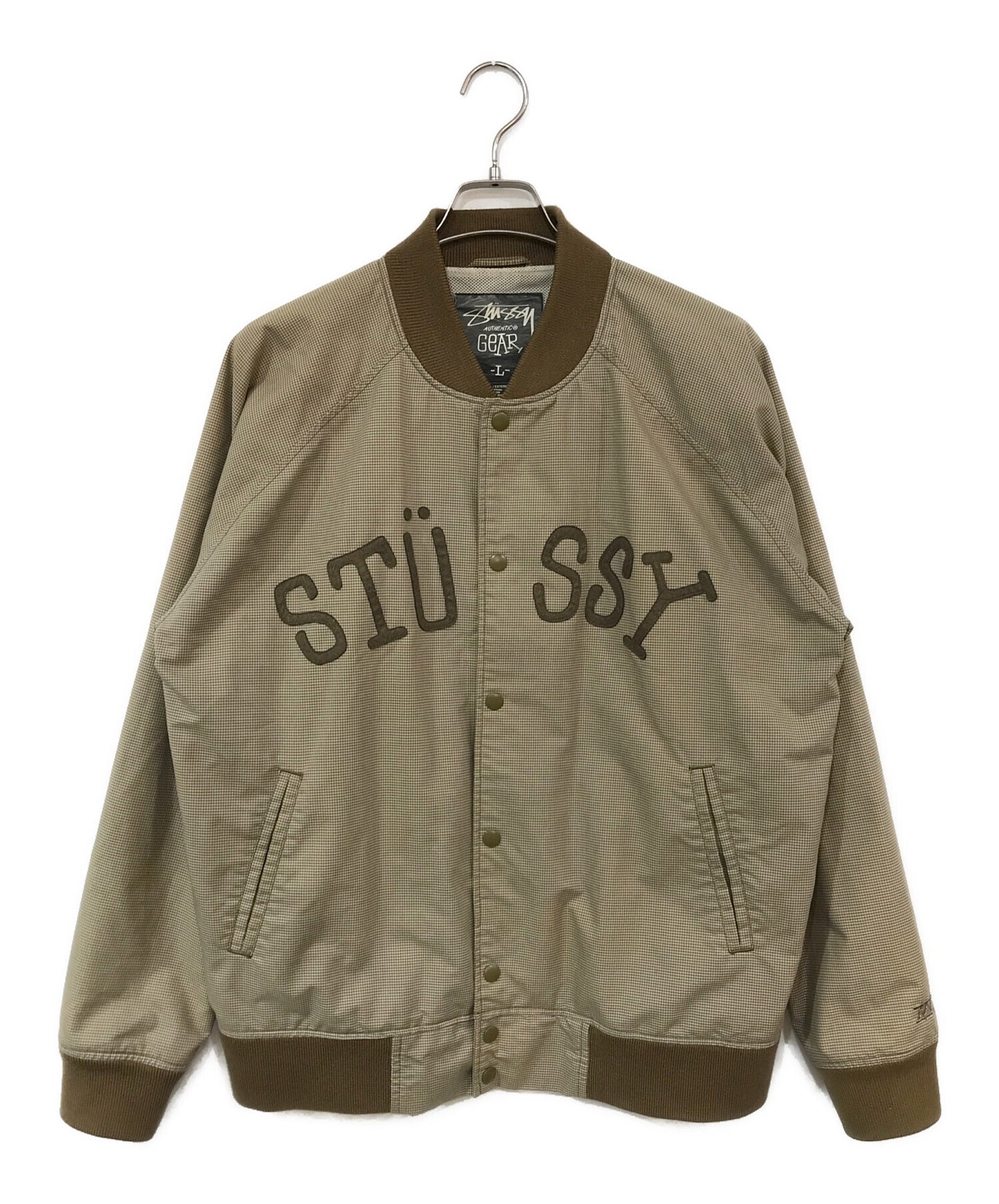 [Pre-owned] stussy Gun Club Check Varsity Jacket Jacket