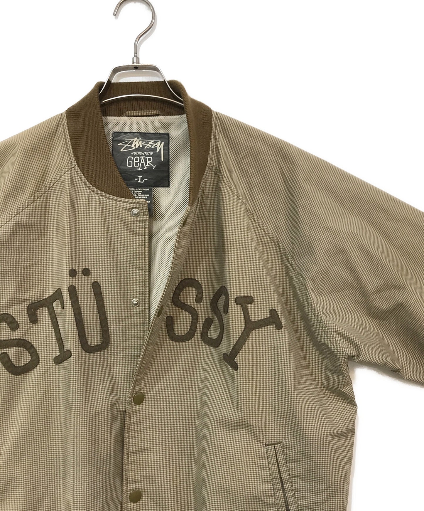 [Pre-owned] stussy Gun Club Check Varsity Jacket Jacket