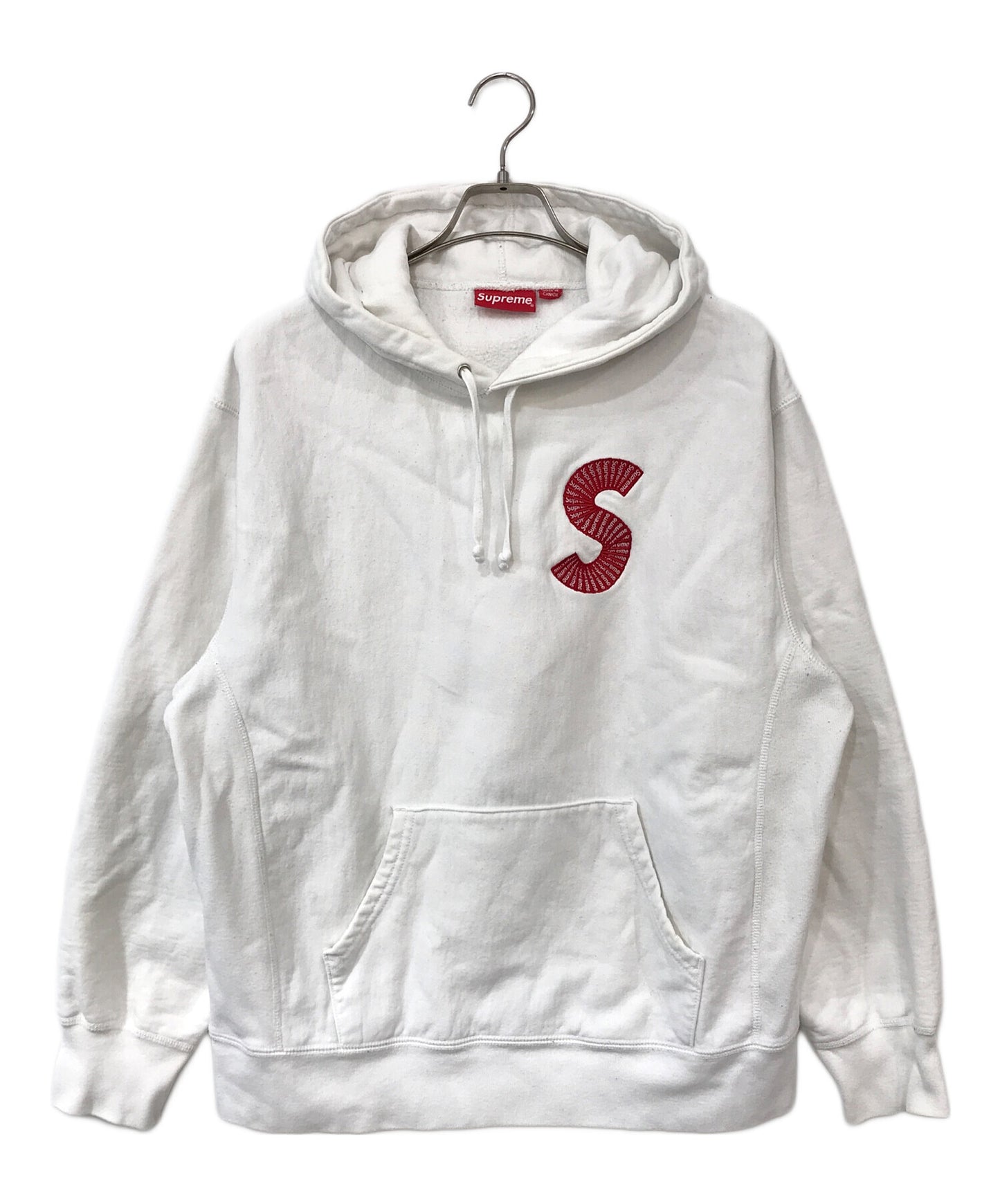 [Pre-owned] SUPREME S Logo Hooded Sweatshirt