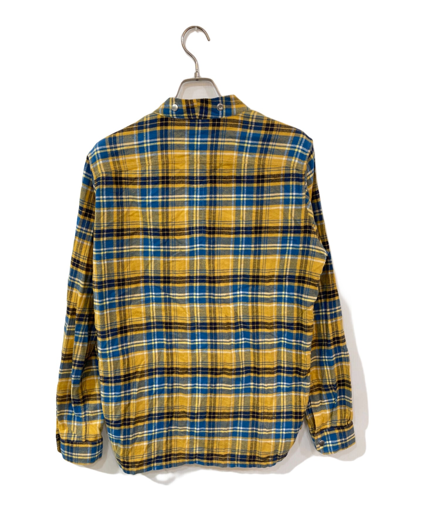 [Pre-owned] RICK OWENS Yellow Plaid Larry Shirt RU21S6287-CP