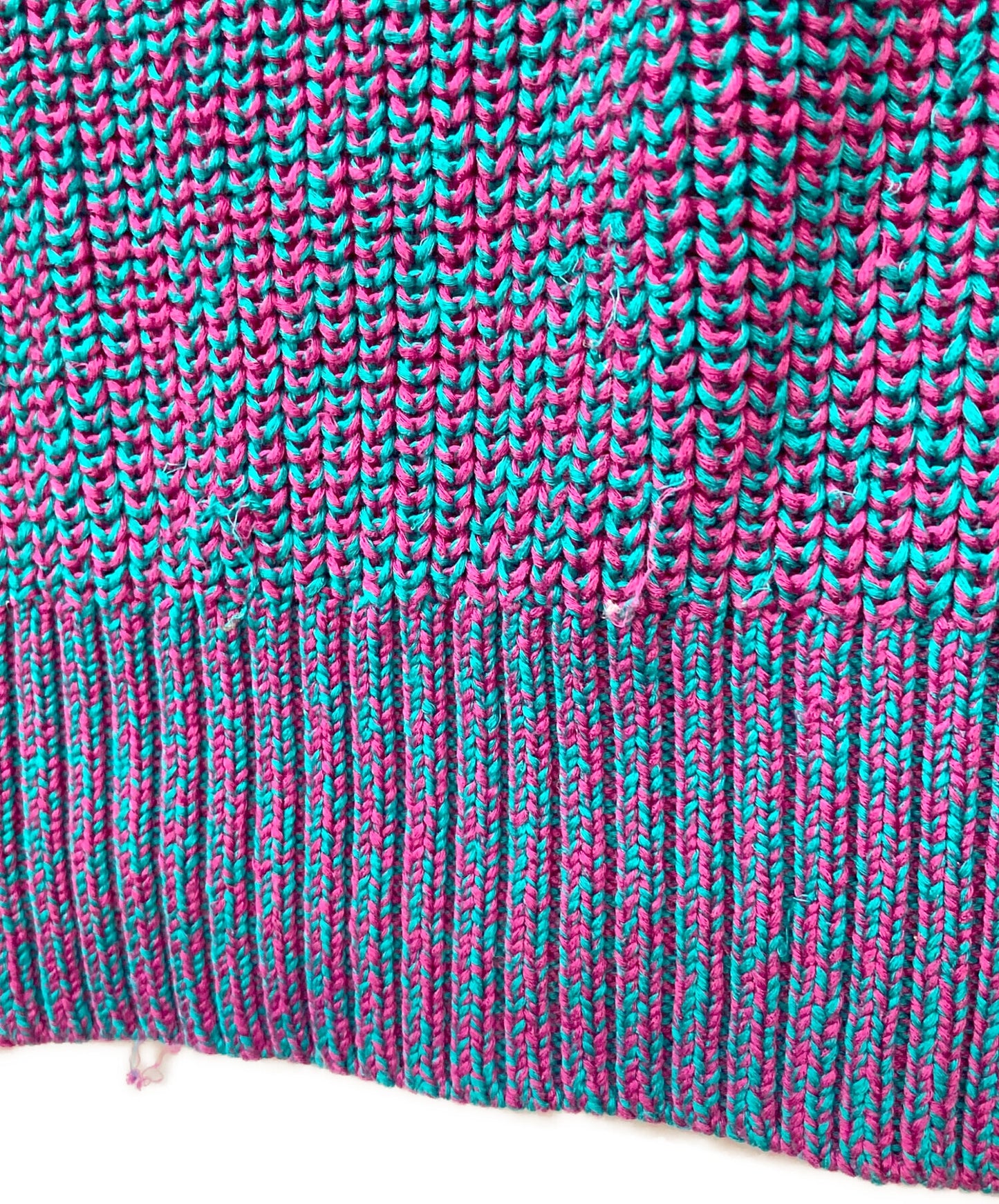 [Pre-owned] SUPREME Melange Rib Knit Sweater Small Box Logo