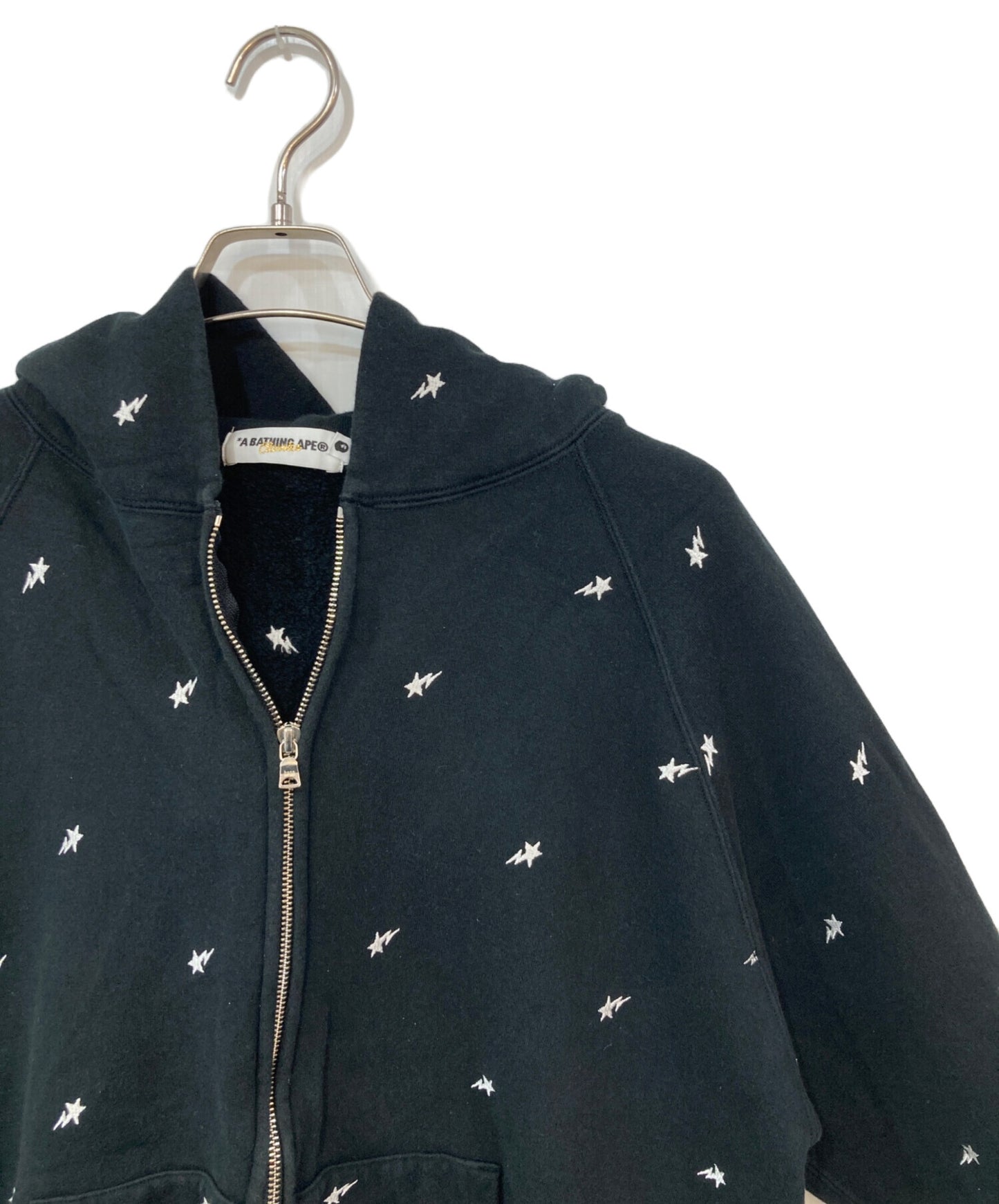 [Pre-owned] A BATHING APE Star Embroidery Zip Hoodie