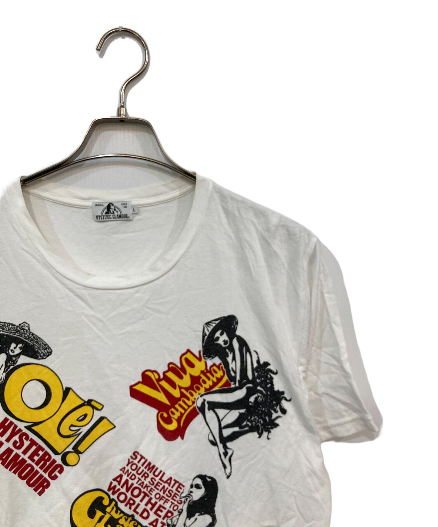 [Pre-owned] Hysteric Glamour 5-Girl Print T-Shirt 02181CT10