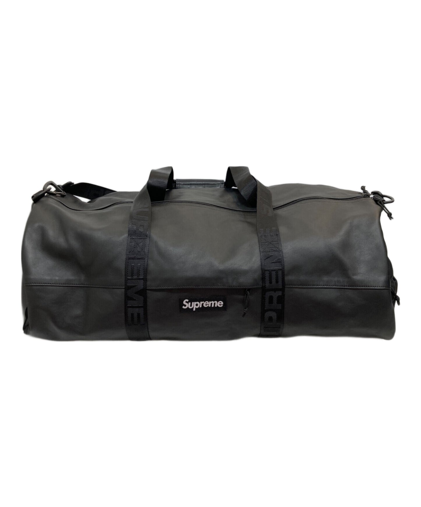 [Pre-owned] SUPREME Leather Large Duffle Bag