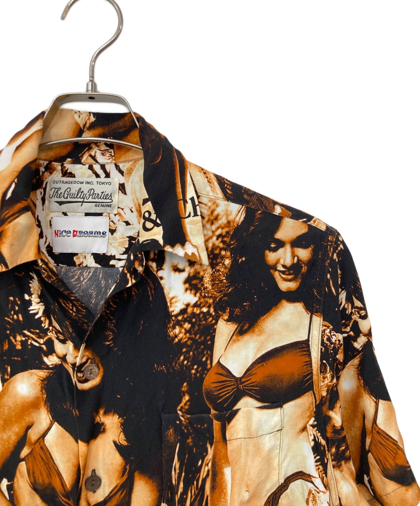 [Pre-owned] WACKO MARIA Cheech & Chong pattern HAWAIIAN SHIRT