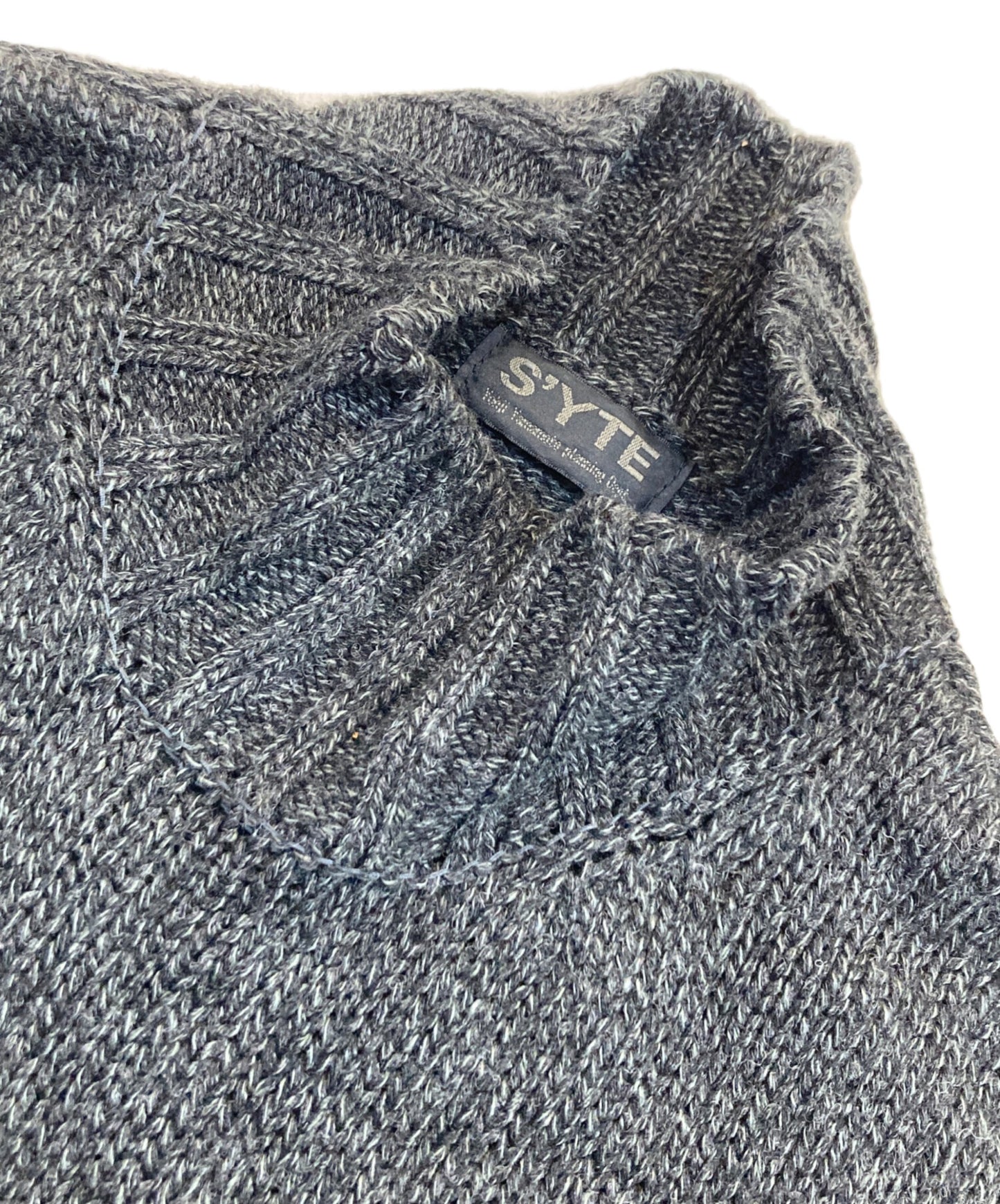 [Pre-owned] s'yte BULKY WOOL BIG POCKET HIGH NECK KNIT UB-K12-615
