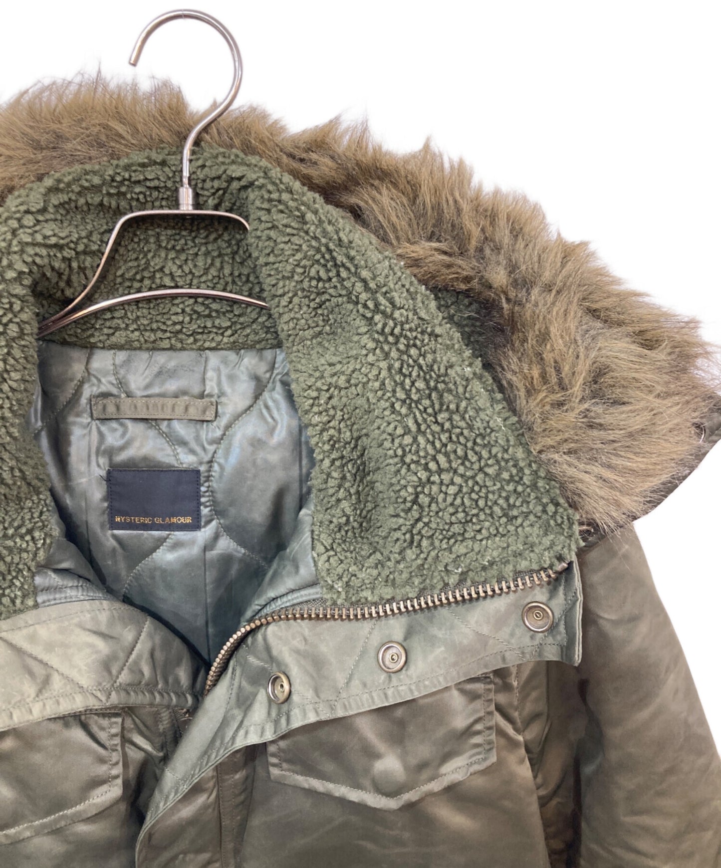 [Pre-owned] Hysteric Glamour N-3B-Style Flight Jacket with Fur Trim 0204AC01
