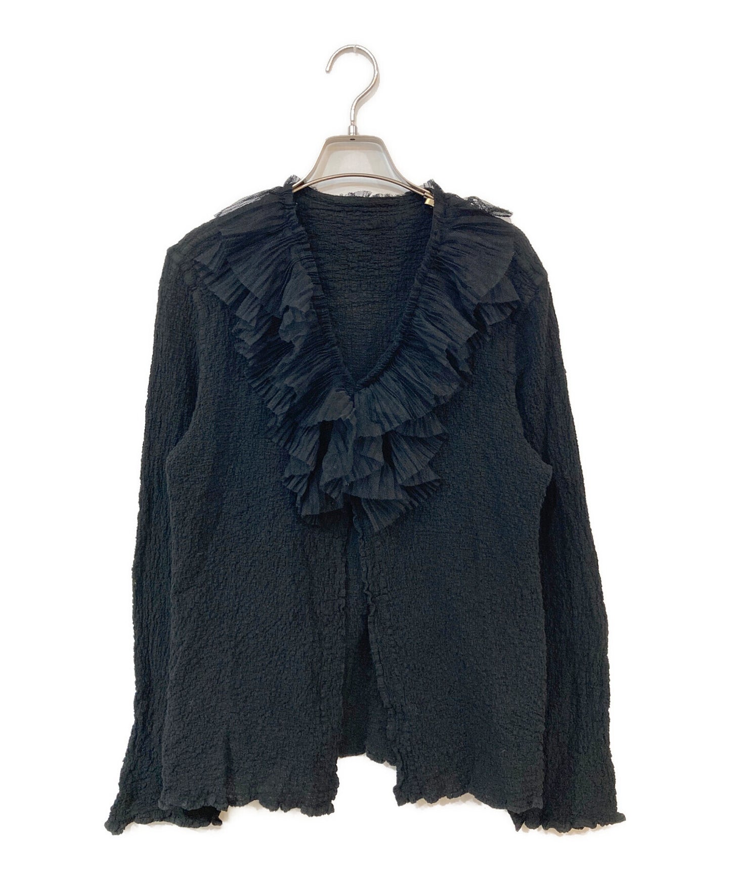 [Pre-owned] me ISSEY MIYAKE Random-Pleated Frilled Bolero M164FO217