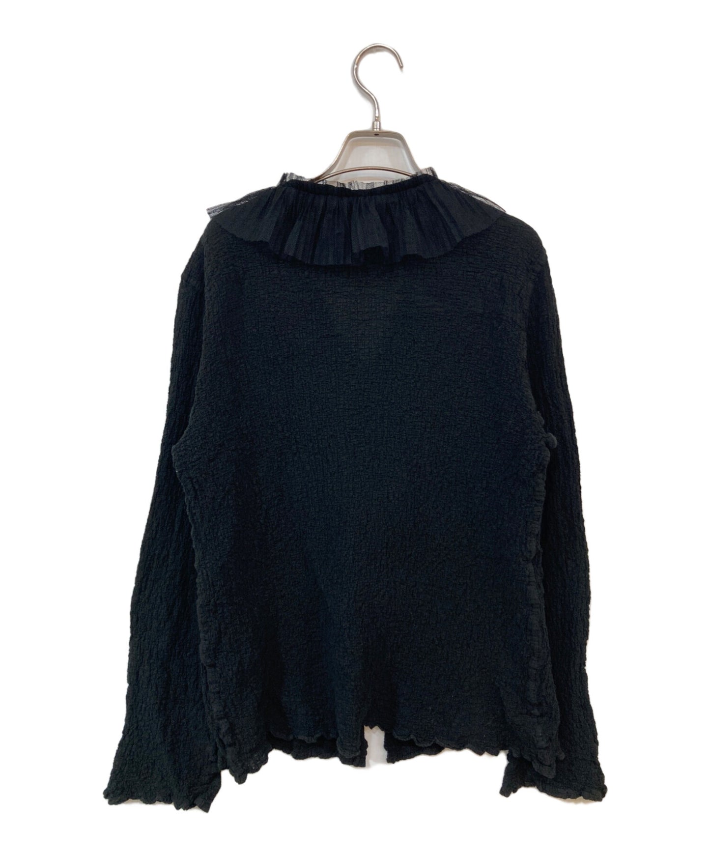 [Pre-owned] me ISSEY MIYAKE Random-Pleated Frilled Bolero M164FO217