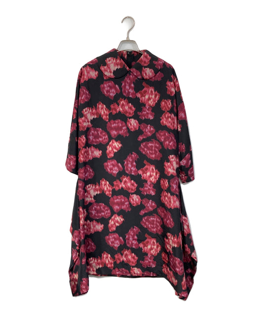 [Pre-owned] COMME des GARCONS All-Over Floral Print Silk Dress GR-O011