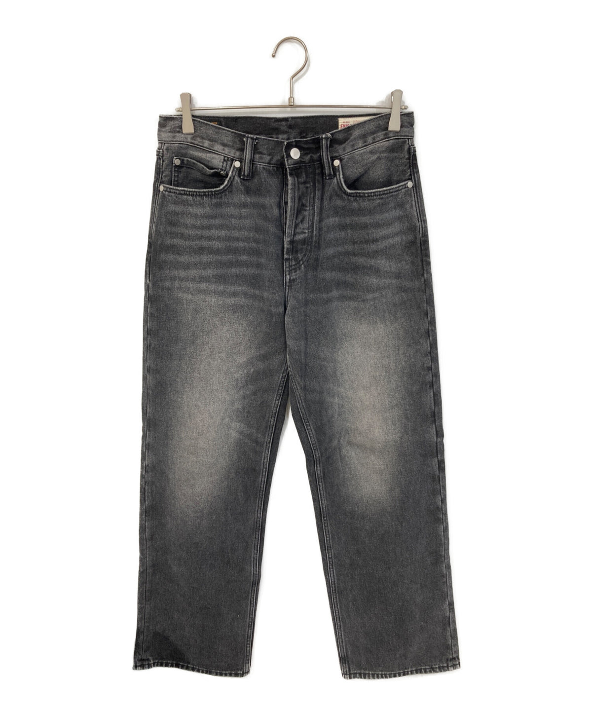 [Pre-owned] EVISU Skull Embroidery Daicock Baggy Jeans 2EAMAM4JE1142BGDN