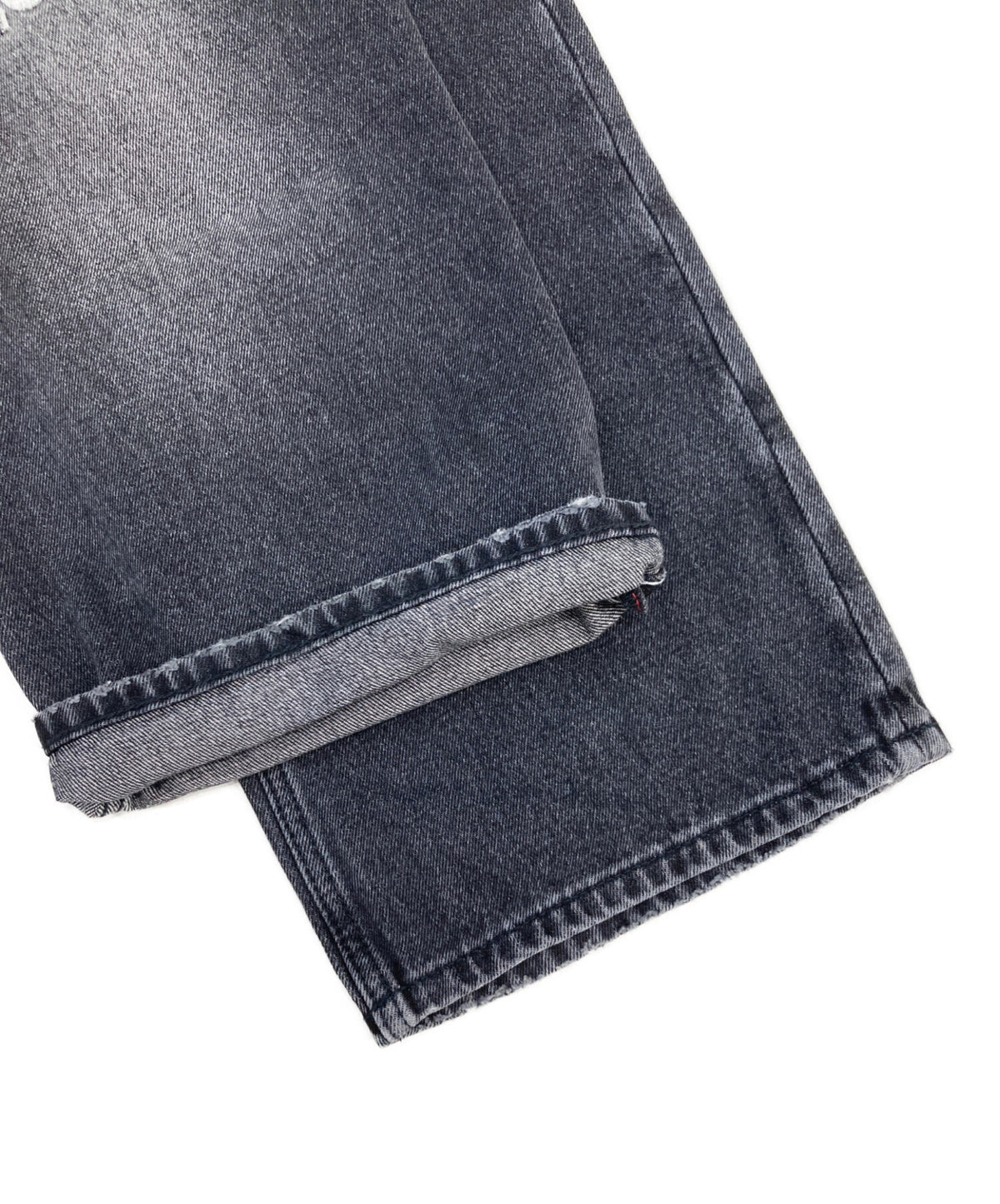 [Pre-owned] EVISU Skull Embroidery Daicock Baggy Jeans 2EAMAM4JE1142BGDN
