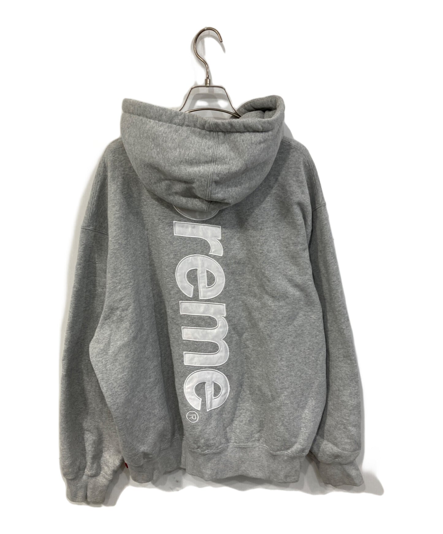 [Pre-owned] SUPREME Satin Appliqué Hooded Sweatshirt