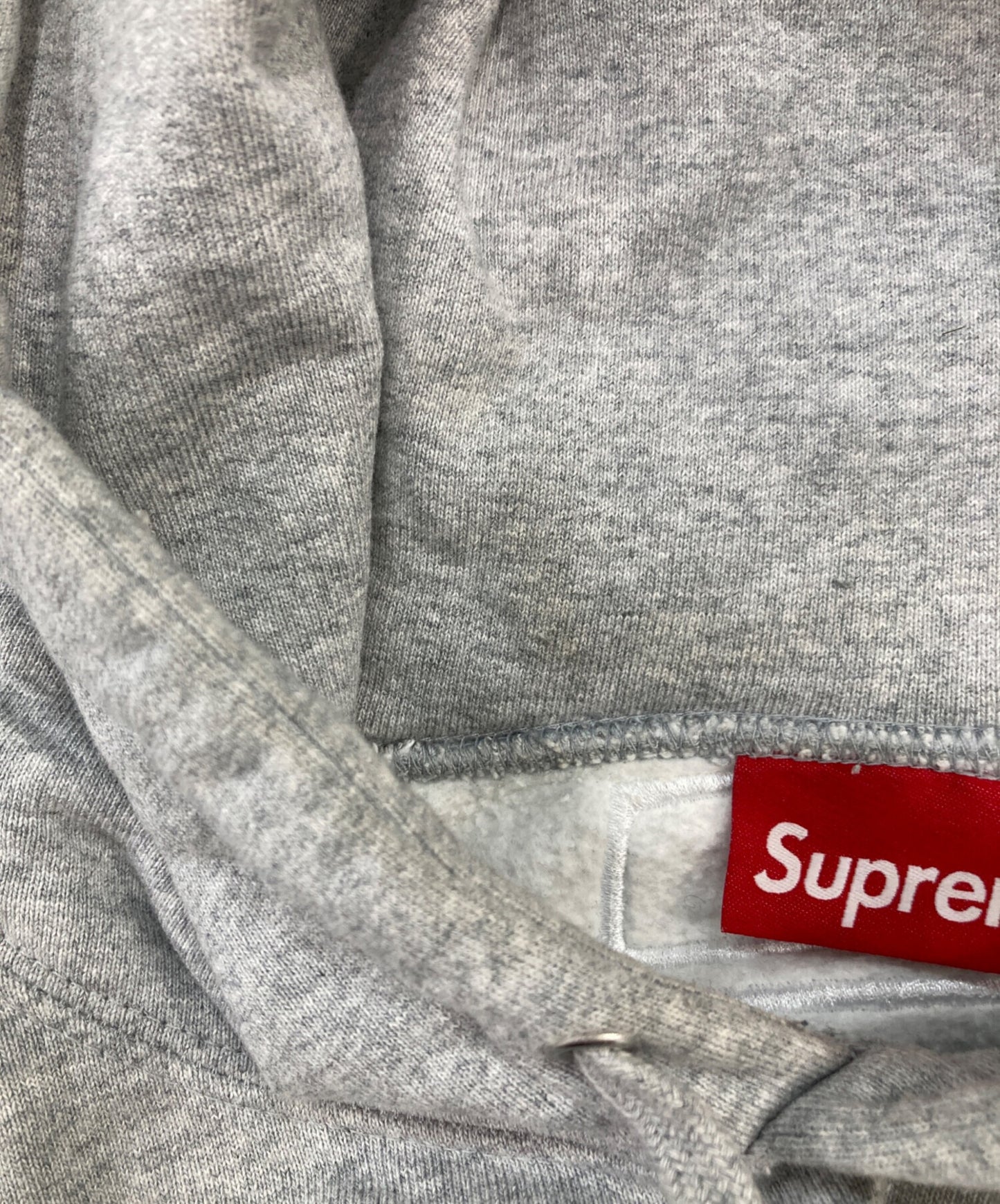 [Pre-owned] SUPREME Satin Appliqué Hooded Sweatshirt